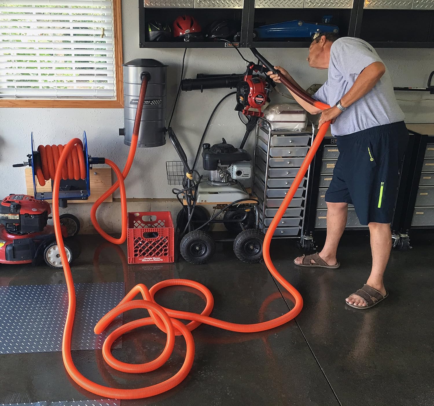 Cen-Tec Systems 50 Ft. Ultra-Flexible Crushproof Commercial Vacuum Hose with 1.5 Inch Inner Diameter