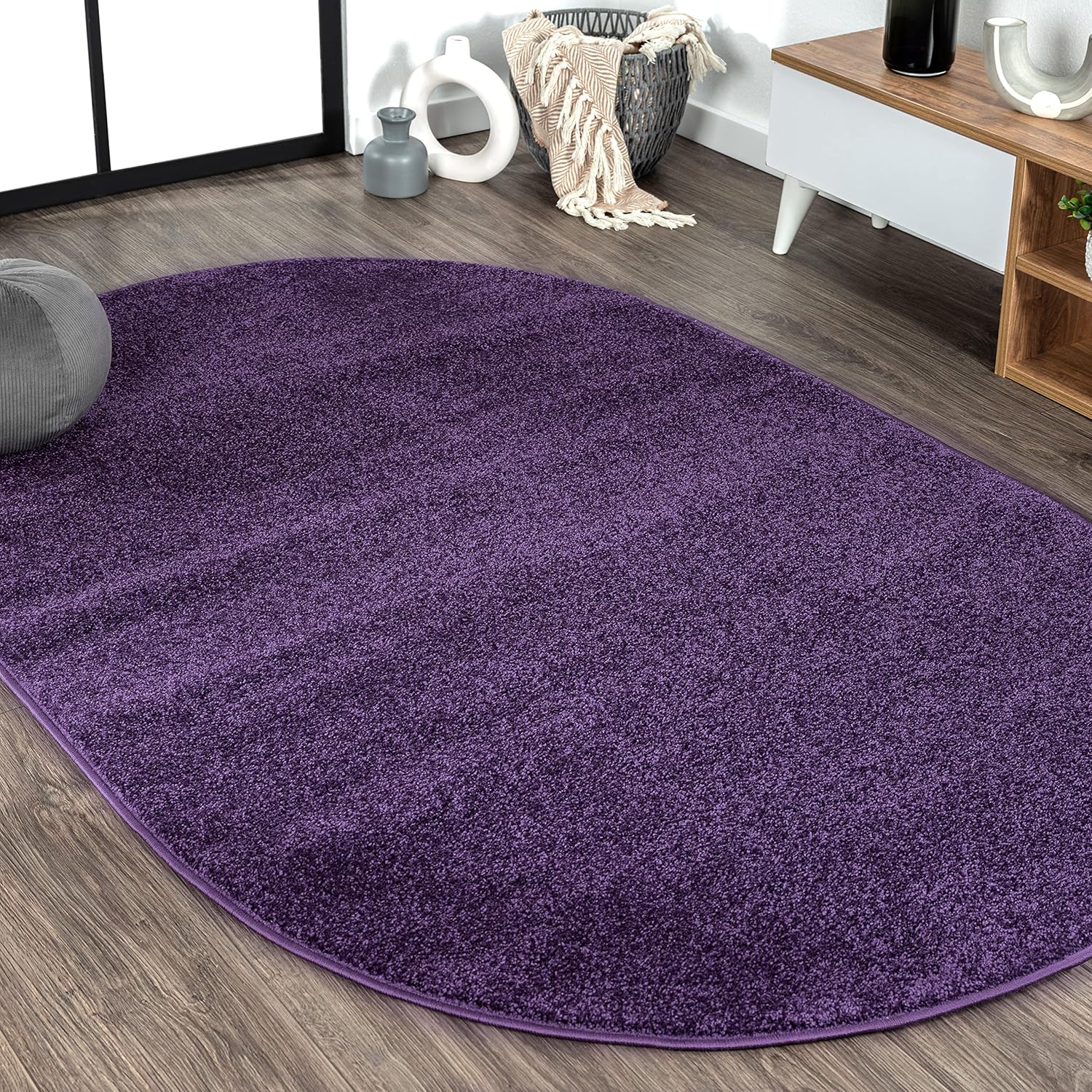 JONATHAN Y Haze Solid Low-Pile Brown Indoor Area Rug 8x10, Coastal, Bohemian, Minimalist, Classic, Easy-Cleaning for Living Room, Bedroom, Kitchen