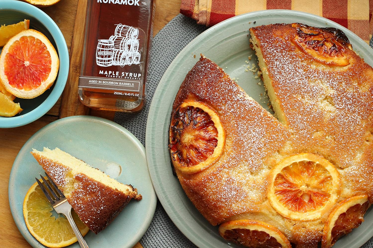 Runamok Organic Bourbon Barrel Aged Maple Syrup - Vermont Maple Syrup, Pure Maple Syrup for Cocktails, Cheese Pairing & Perfect To Be Used As Pancake Syrup, Maple Syrup Organic | 8.45 Fl Oz (250mL)