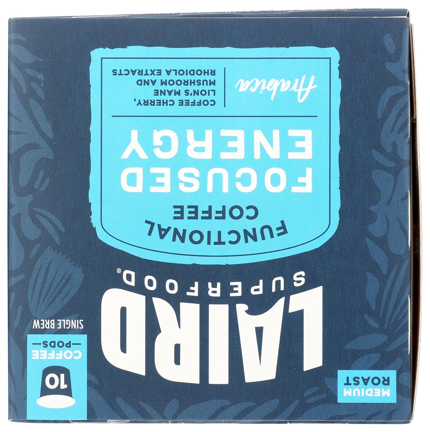 Laird Superfood Peruvian Dark Roast Coffee with Functional Mushrooms, Certified Organic Peruvian Ground Coffee Beans, Gluten-Free, Dairy-Free, Non-GMO