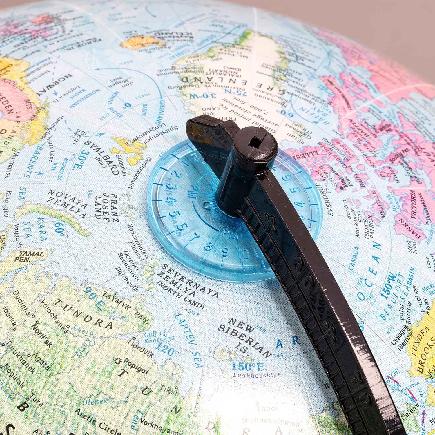 Replogle Globe - Educational Raised Political Relief & Mountains Ranges, Showcases Ocean Currents with 2023 Country Lines - Perfect for a Classroom