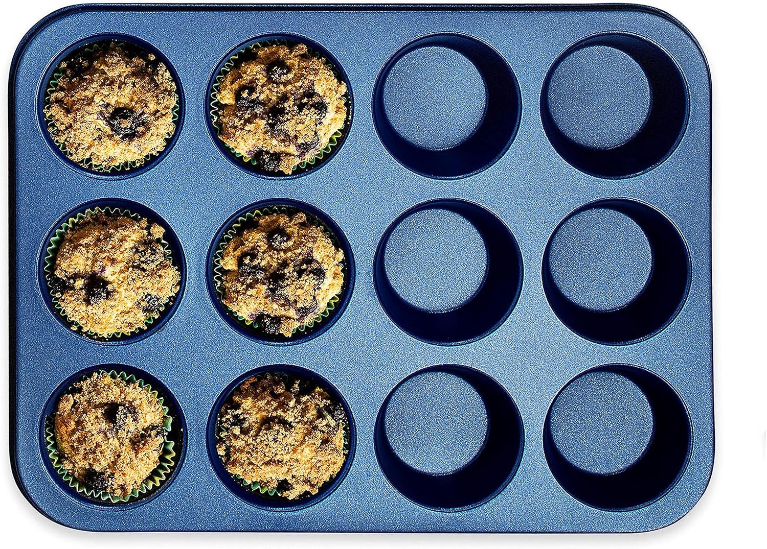 Granitestone Blue Nonstick 9.7in x 5.75in x 2.8in Loaf Pan, Oven Safe up to 500F, Dishwasher Safe