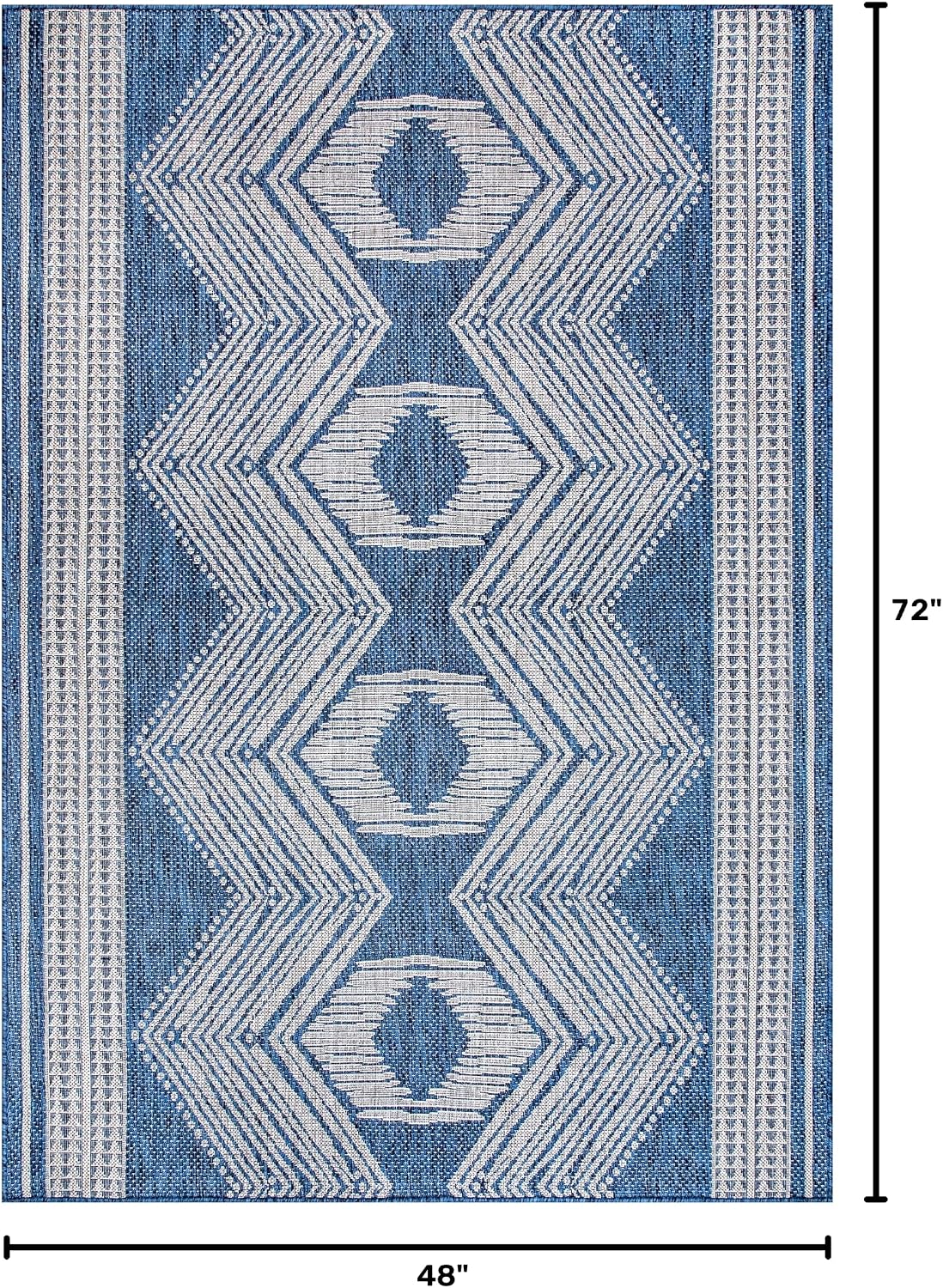 nuLOOM Ranya Light Brown Geometric Indoor/Outdoor Area Rug, 4' x 5'
