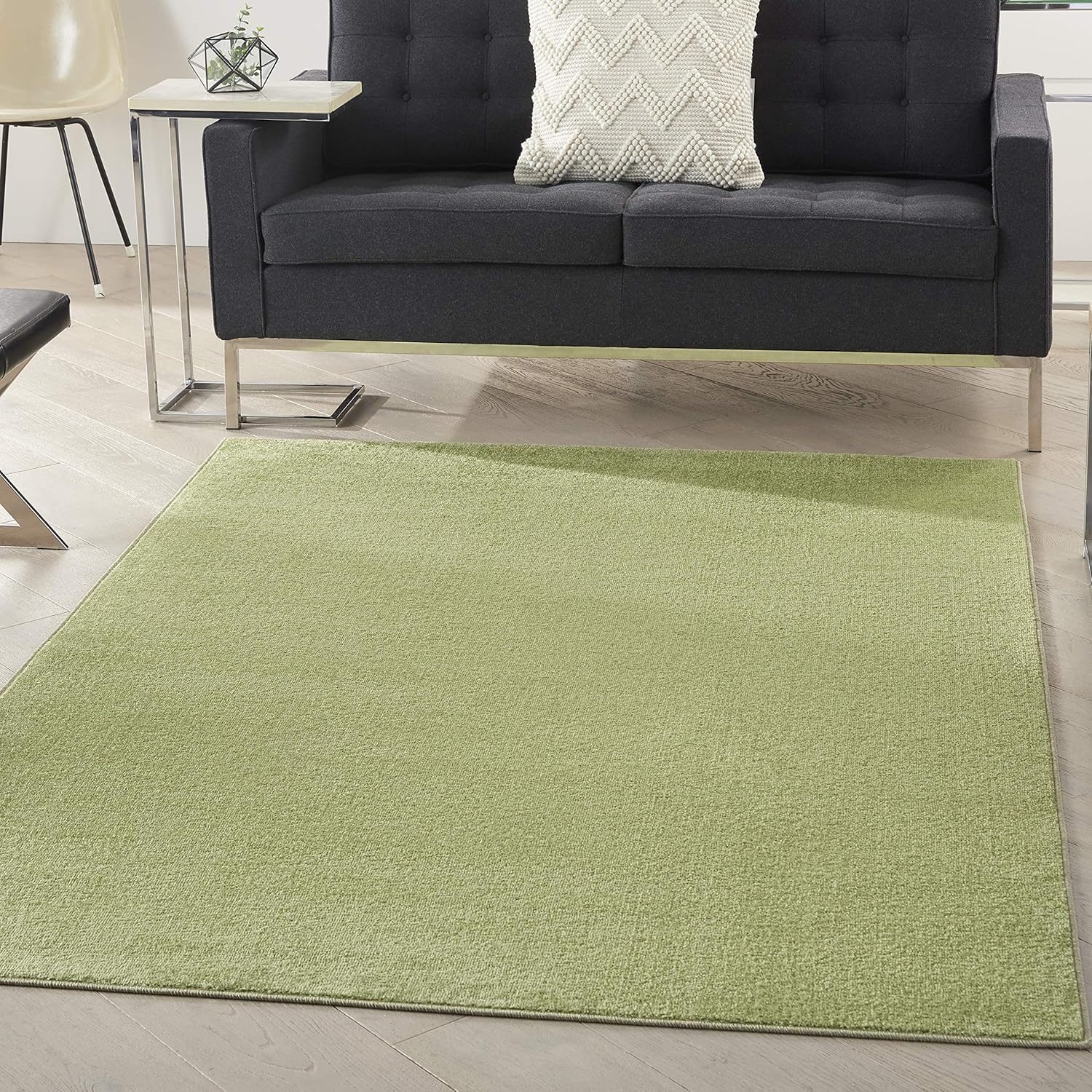 Nourison Home Essentials Indoor Outdoor Area Rug, Ivory Beige, 7' x 10'