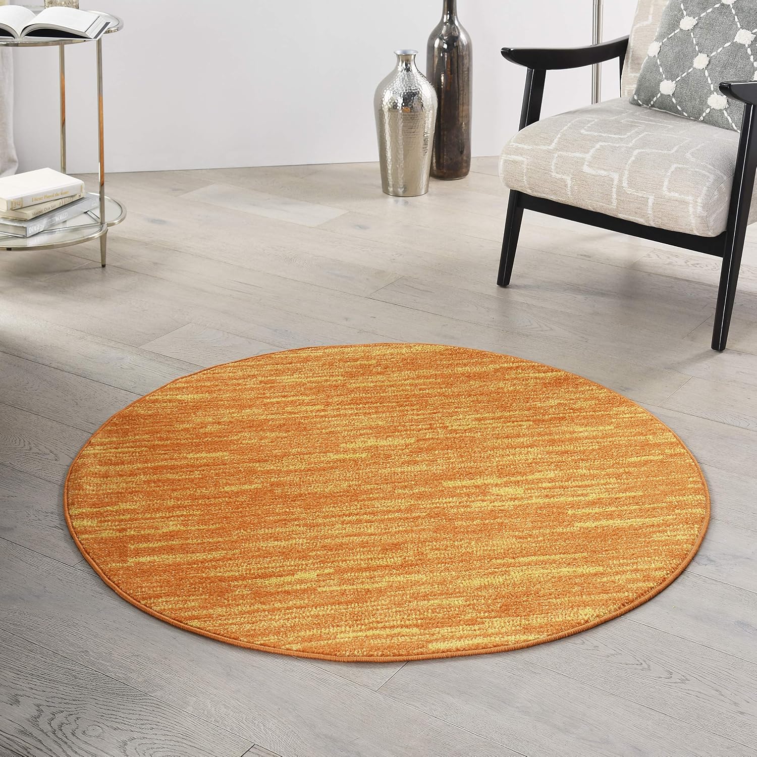 Nourison Home Essentials Indoor Outdoor Area Rug, Ivory Beige, 7' x 10'