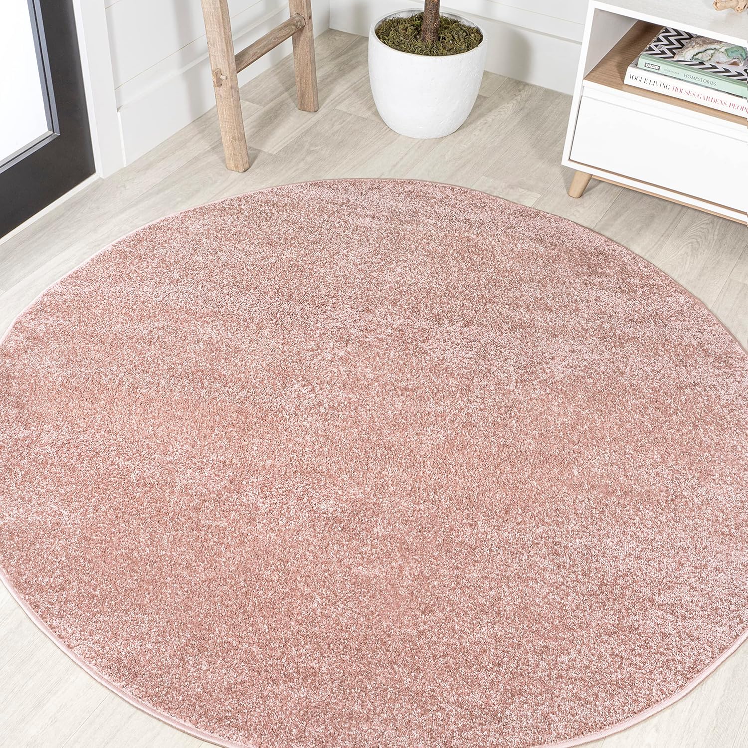JONATHAN Y Haze Solid Low-Pile Brown Indoor Area Rug 8x10, Coastal, Bohemian, Minimalist, Classic, Easy-Cleaning for Living Room, Bedroom, Kitchen