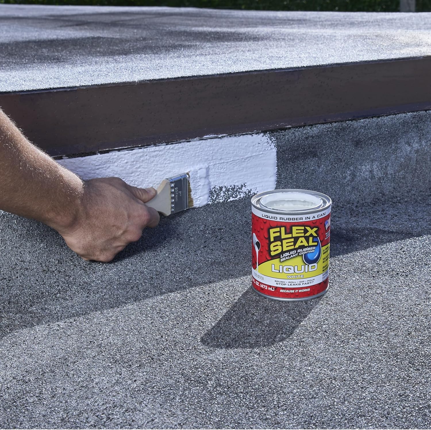 Flex Seal Liquid, Rubber Coating Sealant, Waterproof, Flexible, Breathable, and UV Resistant, Roof Repair, Basements, RV, Campers, Trailers, Marine