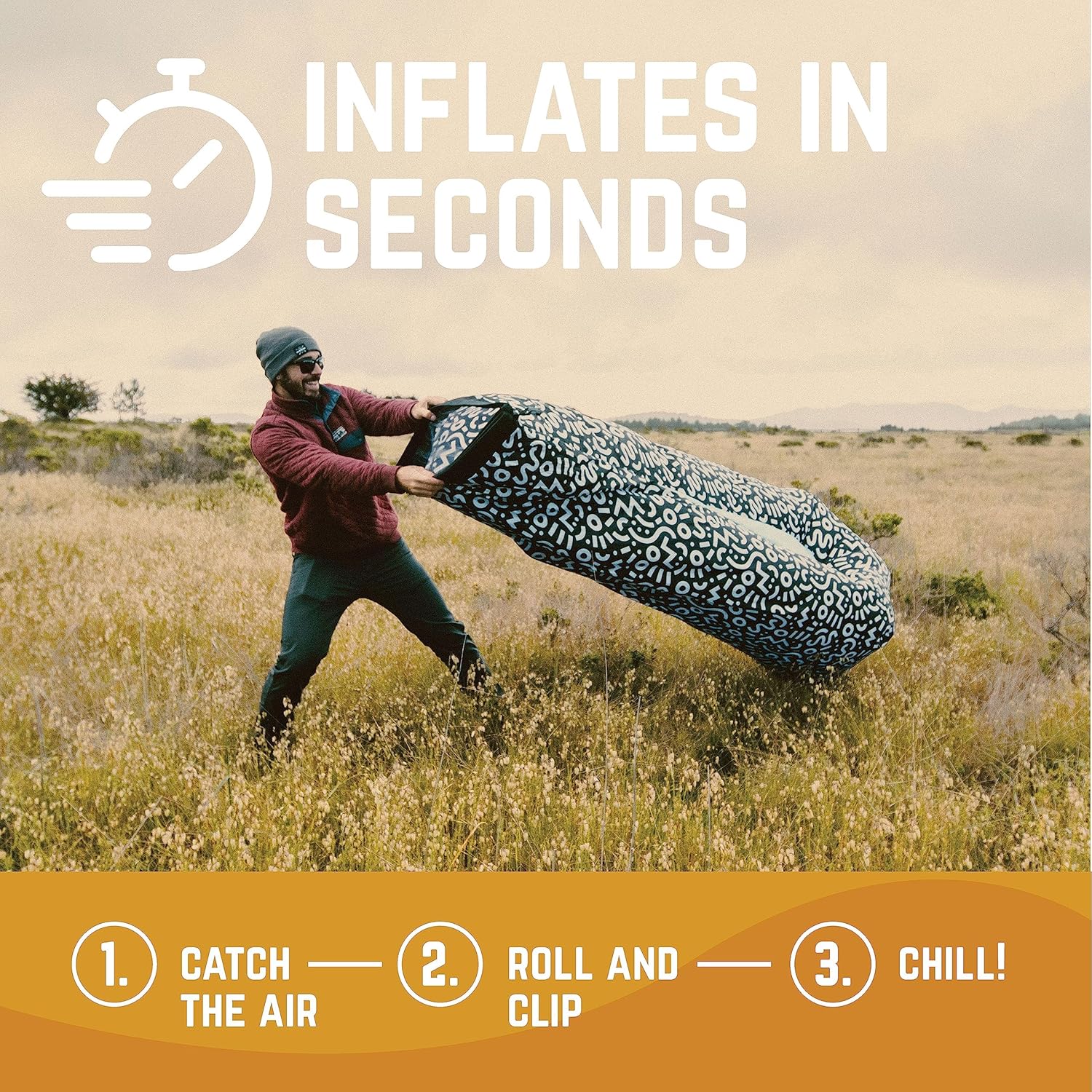 Chillbo Shwaggins, Inflatable Beach Lounger, Inflatable couches