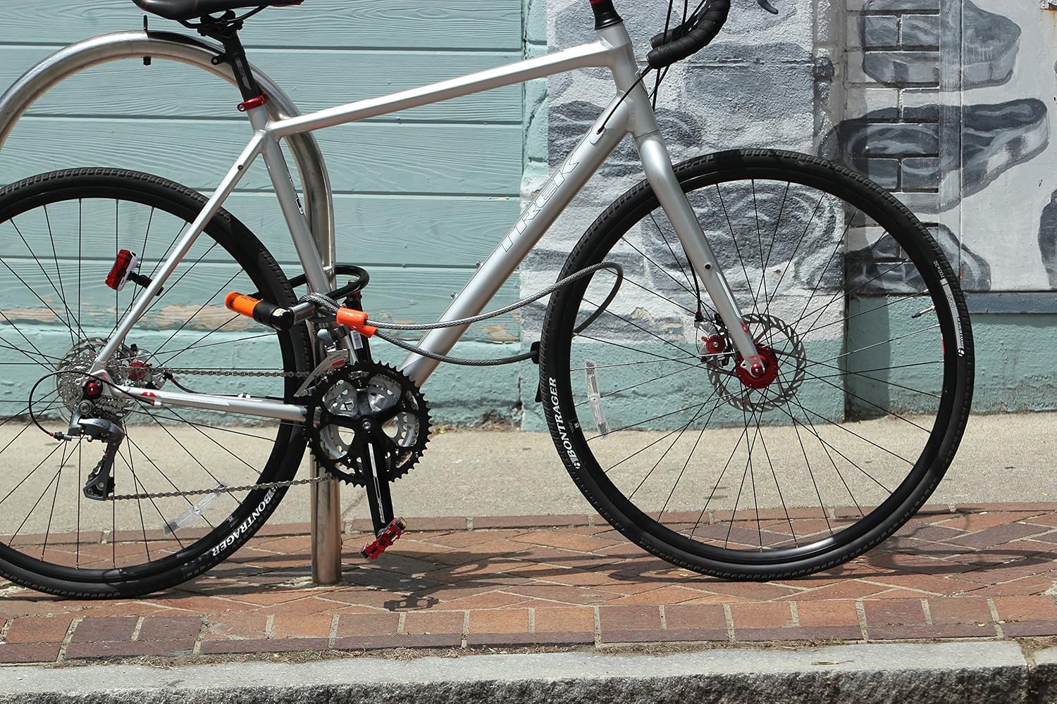 Kryptonite Evolution Mini-7 Bicycle U-Lock w/ 4’ KryptoFlex Double Loop Cable
