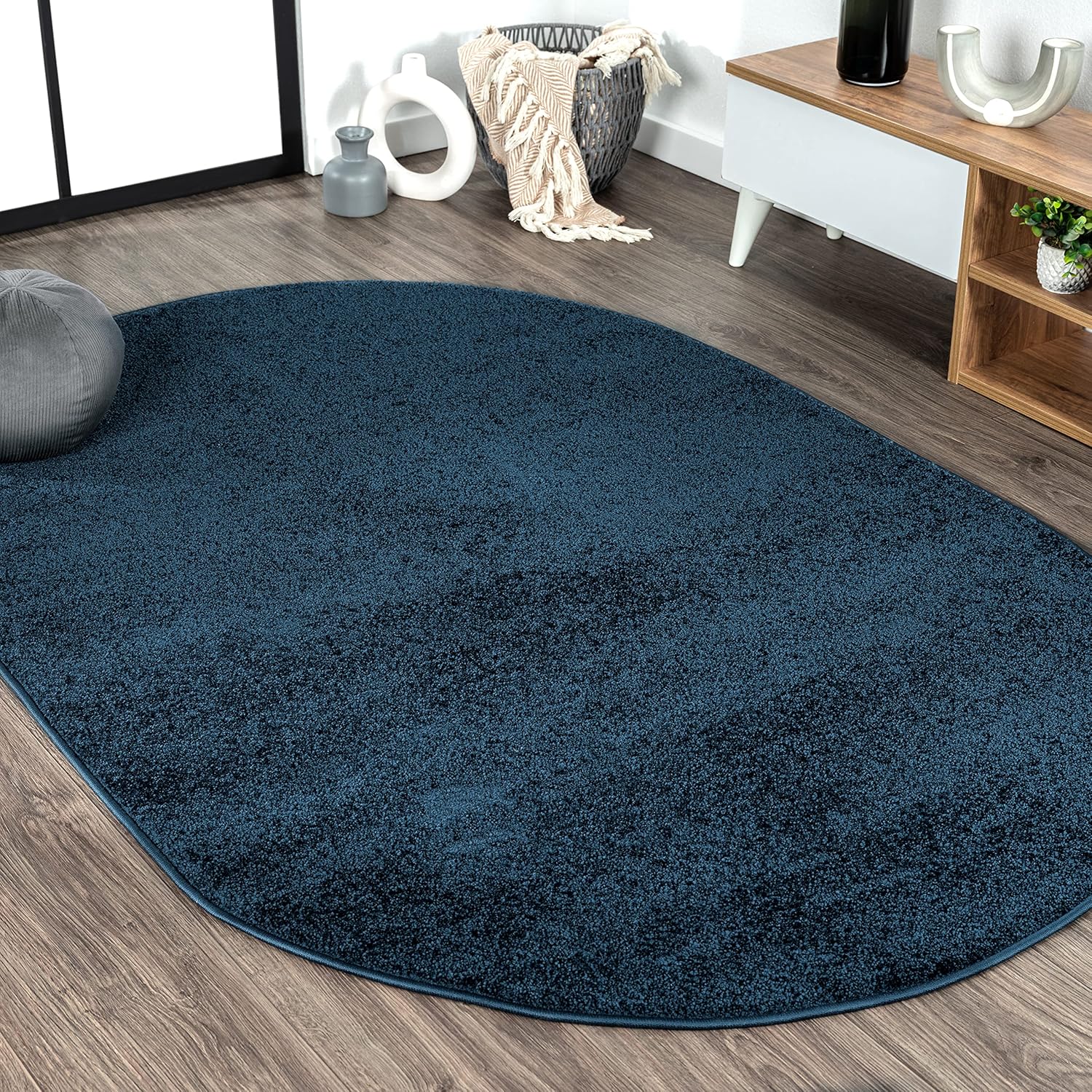 JONATHAN Y Haze Solid Low-Pile Brown Indoor Area Rug 8x10, Coastal, Bohemian, Minimalist, Classic, Easy-Cleaning for Living Room, Bedroom, Kitchen