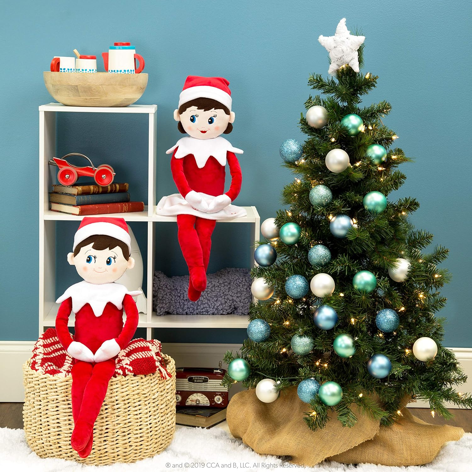 The Elf on the Shelf Plushee Pals 27-Inch Boy Scout Elf Plush Blue Eyes | Soft, huggable 27-inch Scout Elf plush for cuddling
