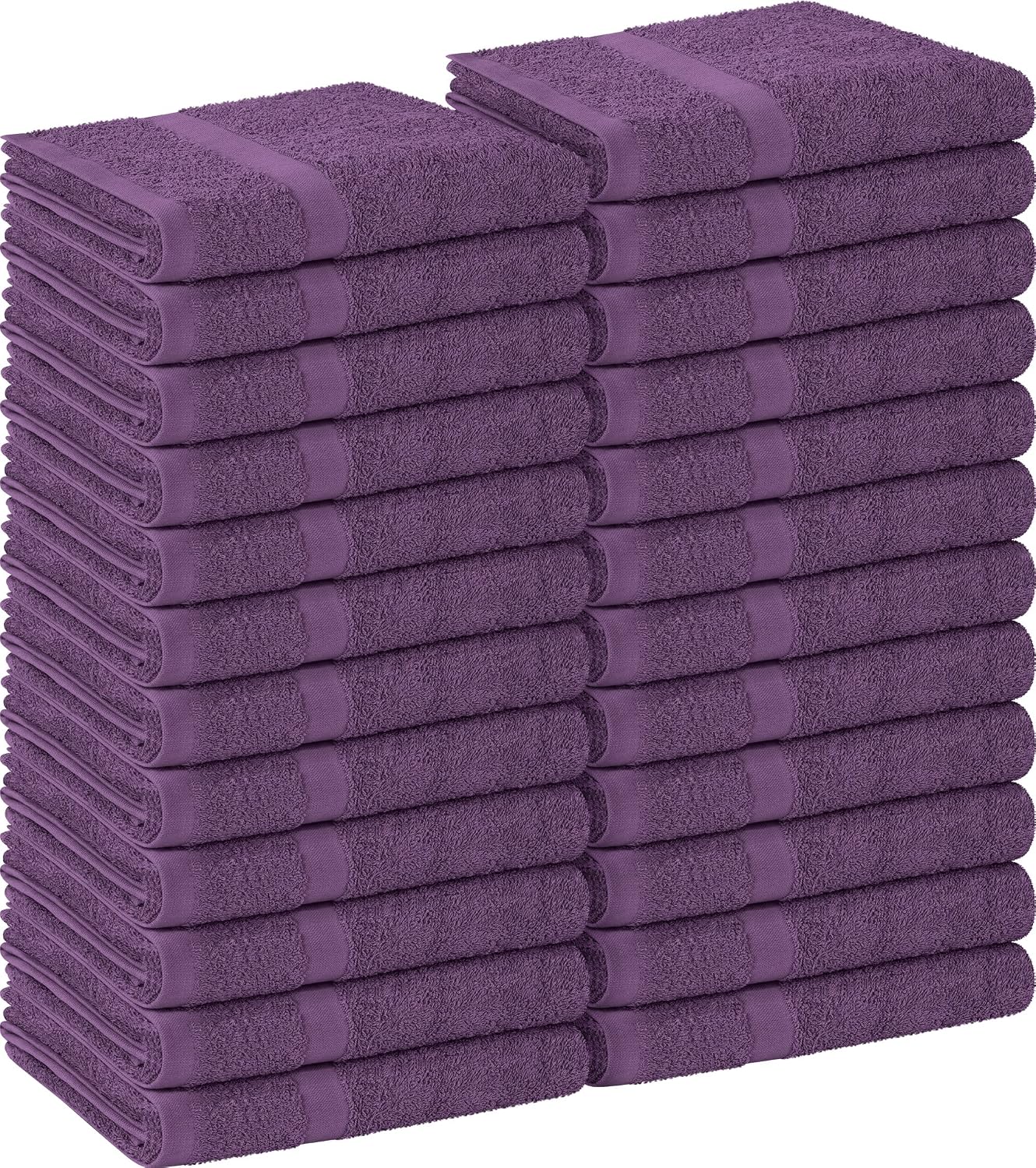 Utopia Towels Salon Towels, Pack of 24, 16x27 in, 100% Cotton, White | Highly Absorbent Lightweight Cotton Salon Towels for Hand, Gym & Beauty Care - Soft, Ideal for Spa & Home Hair Care