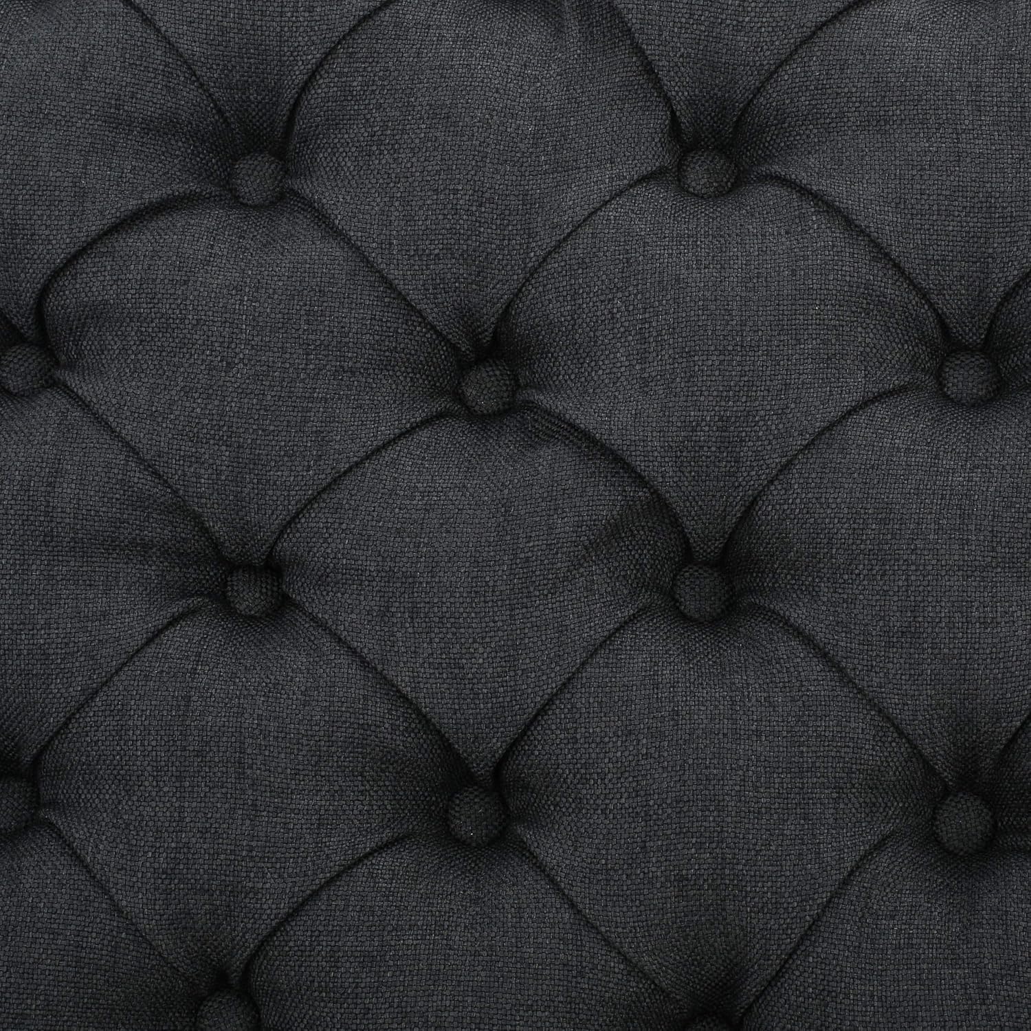 Christopher Knight Home Keiko Fabric Armed Storage Bench, Dark Grey, 19.50”D x 50.00”W x 19.25”H