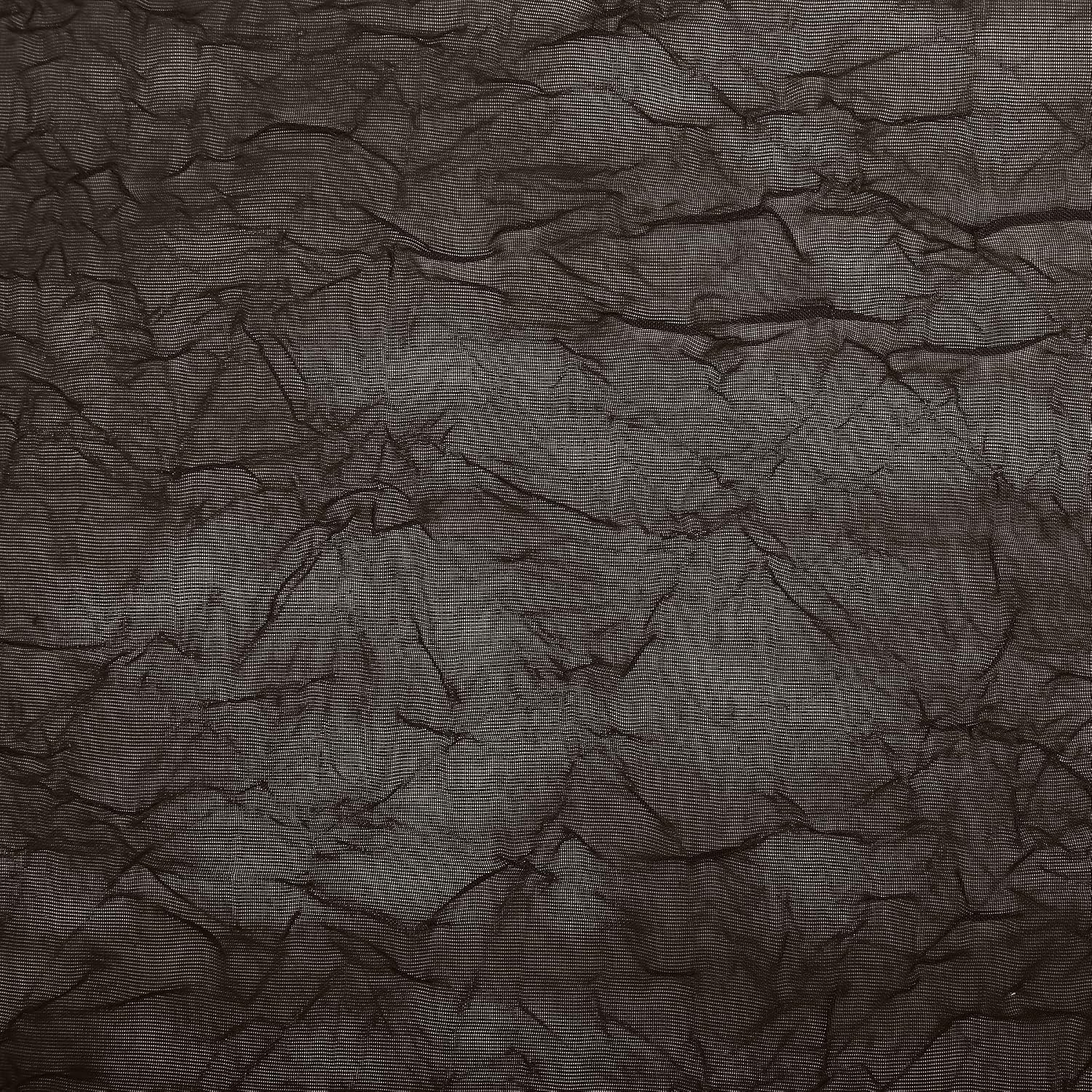 No. 918 Erica Crushed Sheer Voile Rod Pocket Curtain Panel, 51" x 108", Eggshell Off-White