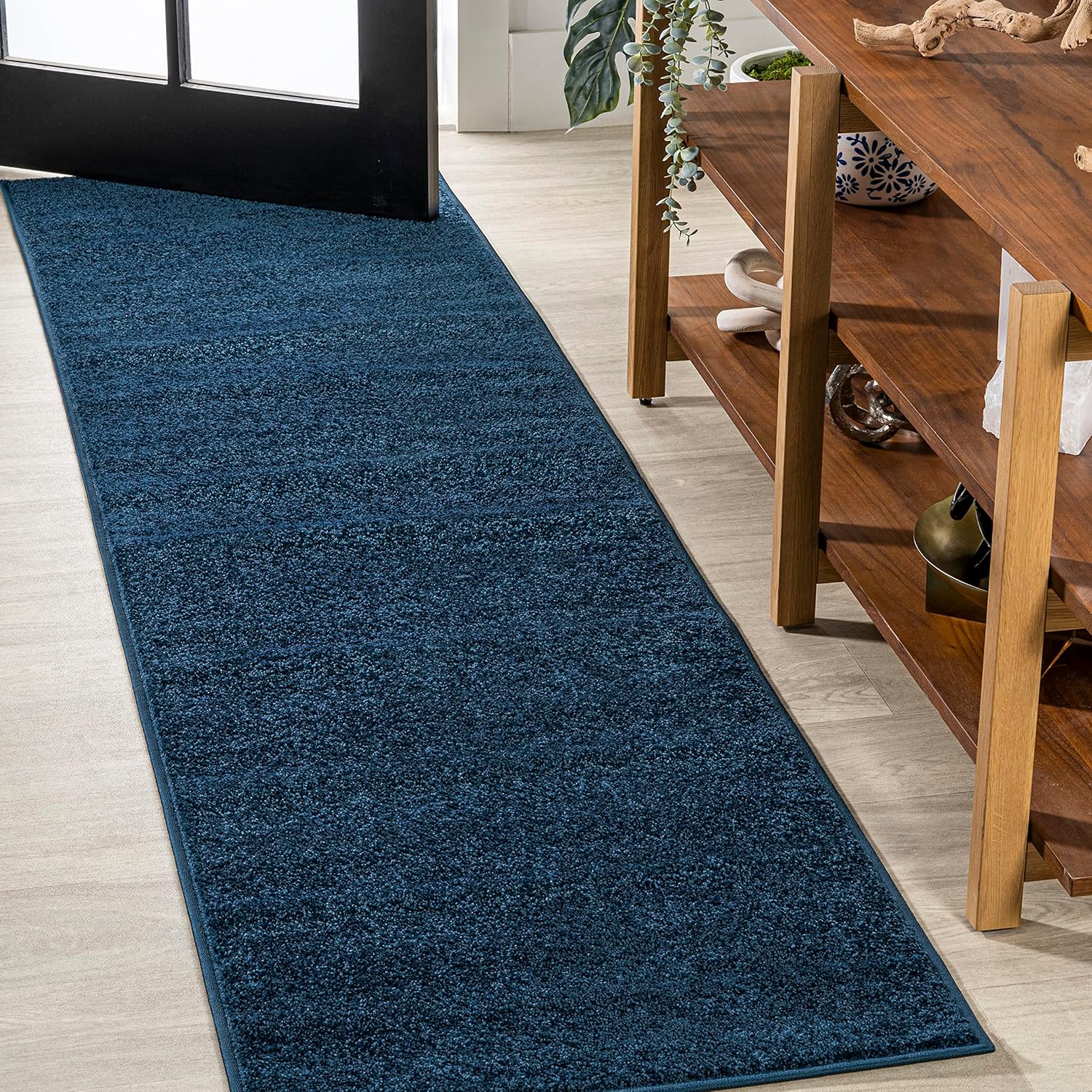 JONATHAN Y Haze Solid Low-Pile Brown Indoor Area Rug 8x10, Coastal, Bohemian, Minimalist, Classic, Easy-Cleaning for Living Room, Bedroom, Kitchen