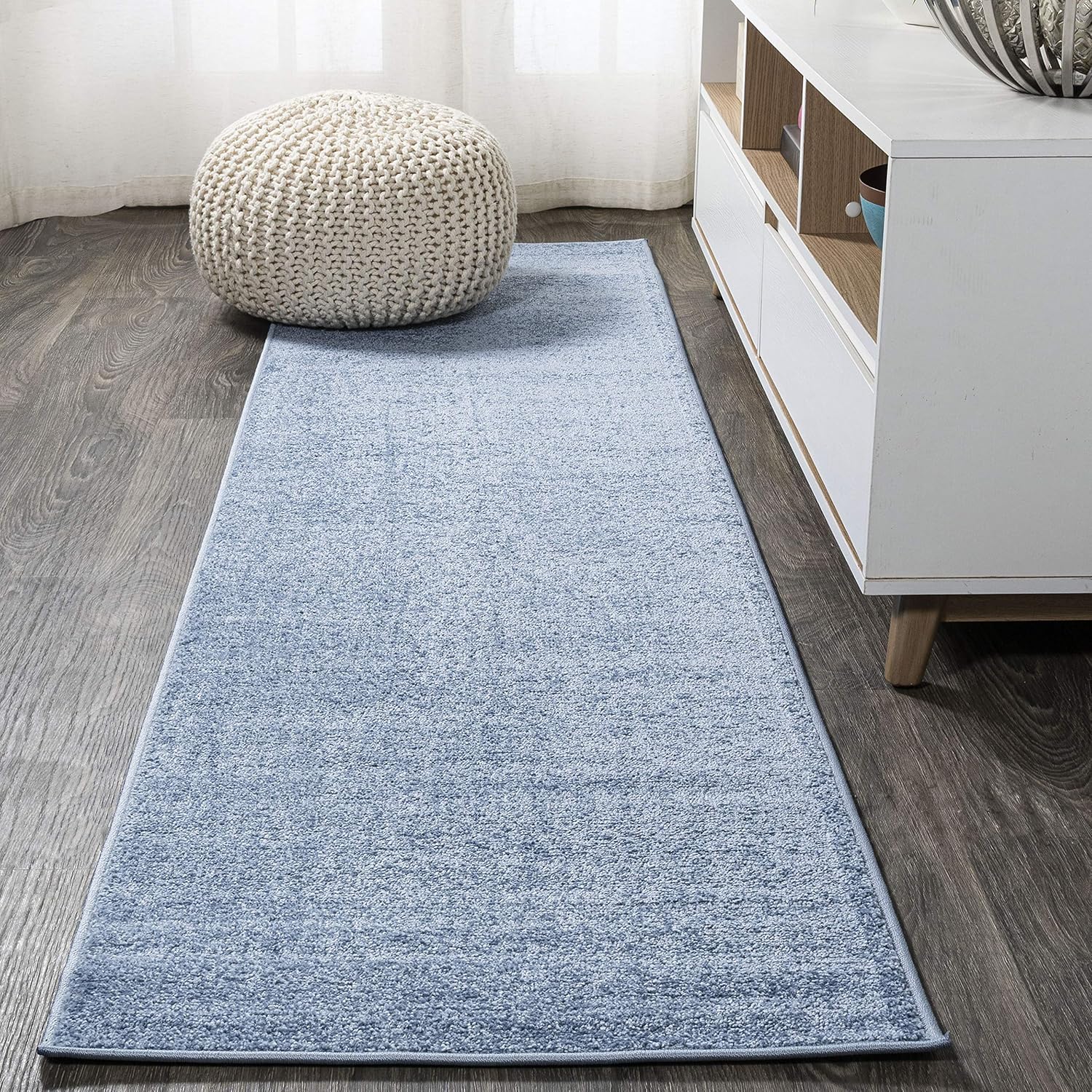 JONATHAN Y Haze Solid Low-Pile Brown Indoor Area Rug 8x10, Coastal, Bohemian, Minimalist, Classic, Easy-Cleaning for Living Room, Bedroom, Kitchen