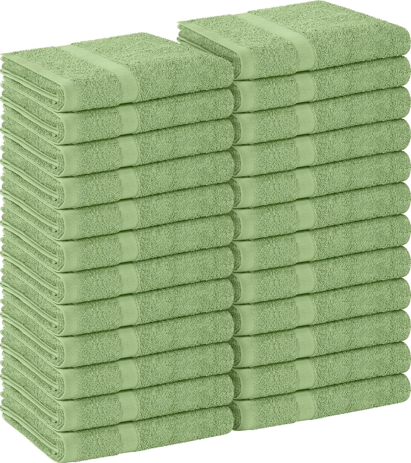 Utopia Towels Salon Towels, Pack of 24, 16x27 in, 100% Cotton, White | Highly Absorbent Lightweight Cotton Salon Towels for Hand, Gym & Beauty Care - Soft, Ideal for Spa & Home Hair Care