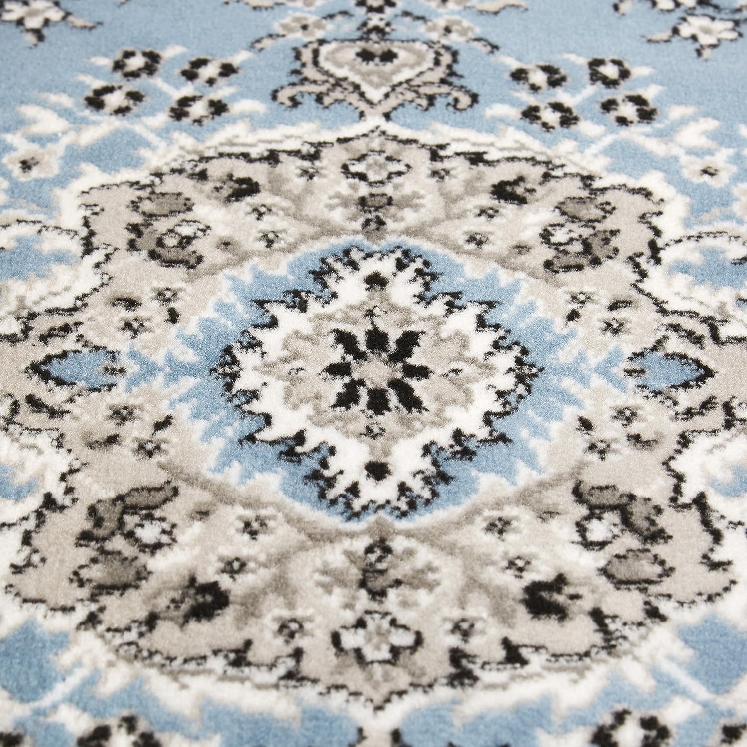 Home Dynamix Premium Sakarya Traditional Medallion Border Area Rug, Ivory/Brown, 7'9"x10'8" Rectangle