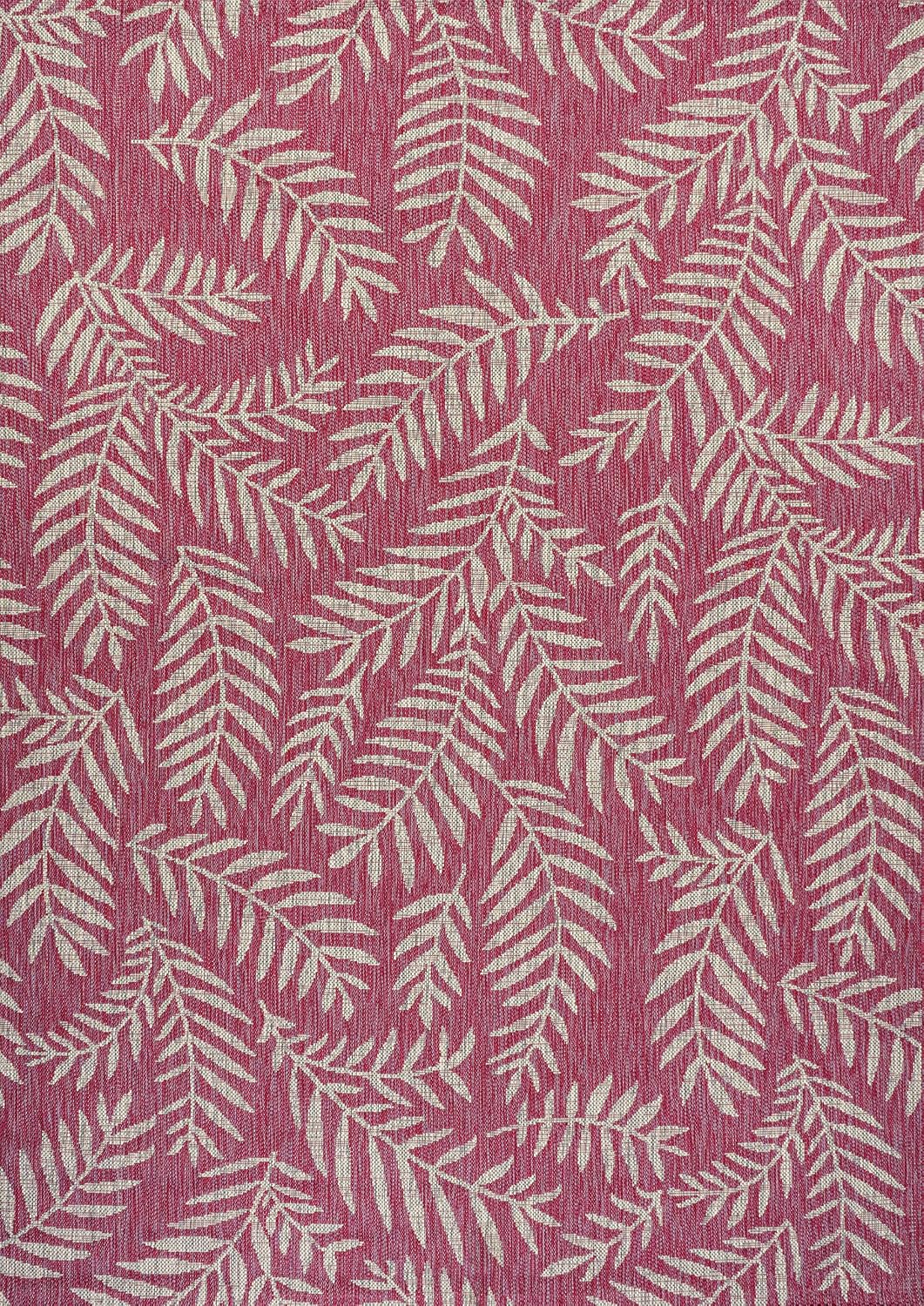 JONATHAN Y Palm Frond Indoor Outdoor Area Rug 3X5 Navy/Ivory, Nevis for Backyard, Patio, Porch, Easy-Cleaning, High Traffic, Pet-Friendly