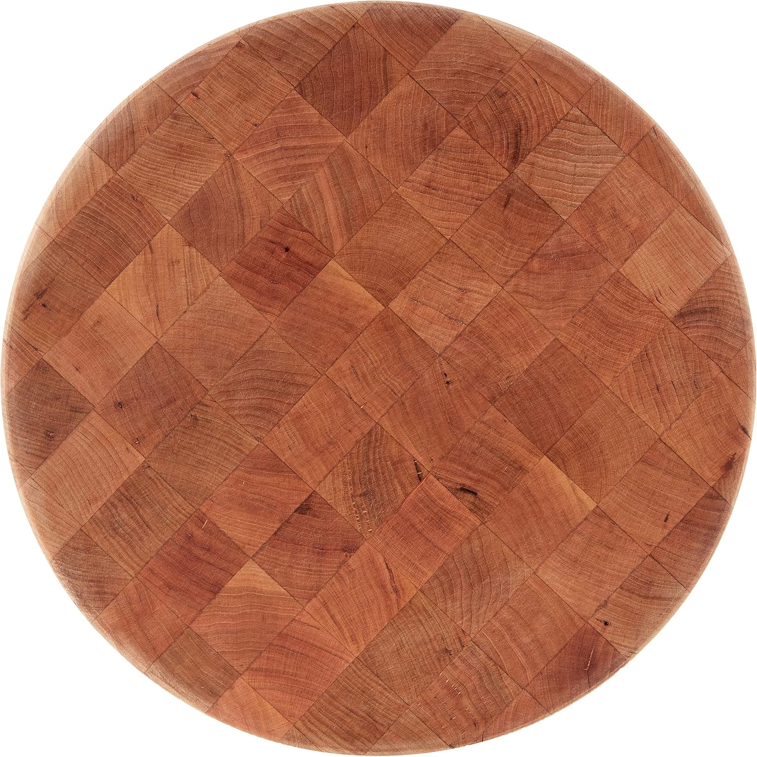 John Boos CCB Series Square Wooden Maple Cutting Board 12”x12” – 3” Thick, 13-lb Reversible Butcher Block with End-Grain & Finger Grips – Made in the USA