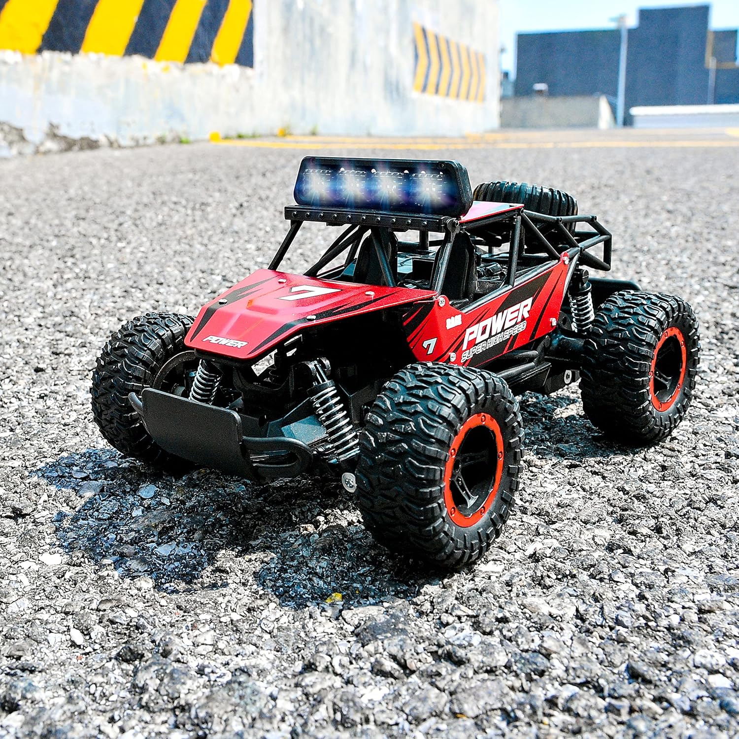 BEZGAR RC Cars for Boys - 1:14 Off Road RC Truck with LED Headlight | 2.4GHz steady wireless signal, shock-absorbing suspension, bright front lamp