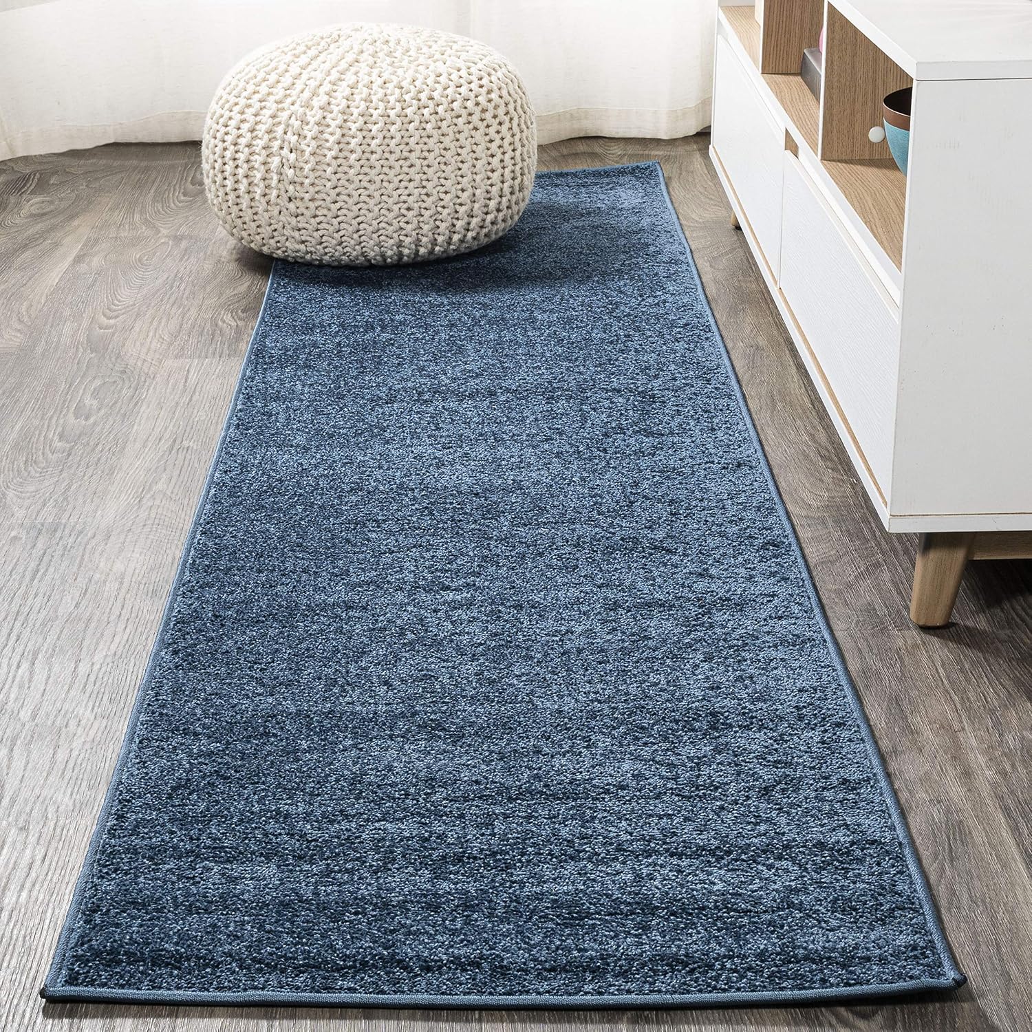 JONATHAN Y Haze Solid Low-Pile Brown Indoor Area Rug 8x10, Coastal, Bohemian, Minimalist, Classic, Easy-Cleaning for Living Room, Bedroom, Kitchen