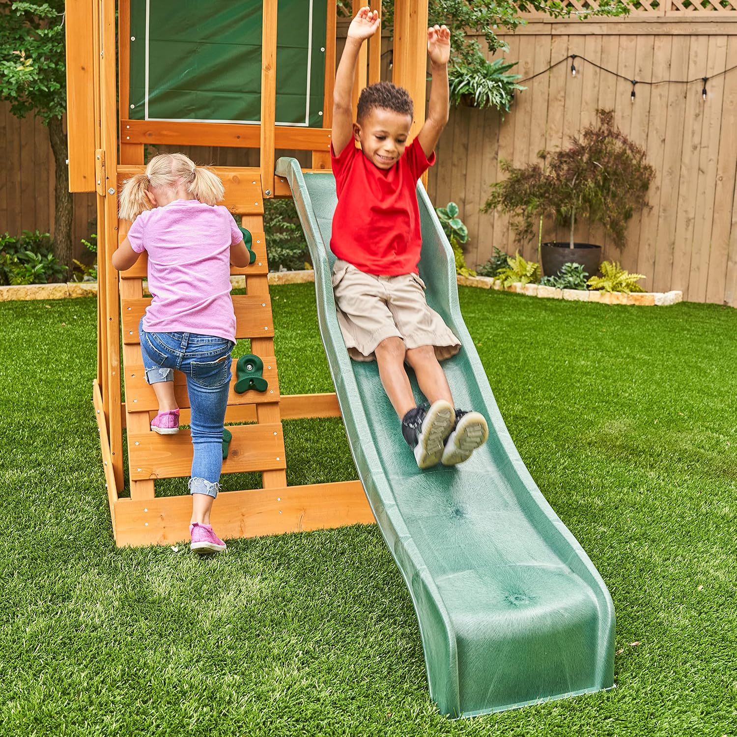 KidKraft Appleton Wooden Swing Set, (Amazon Exclusive)
