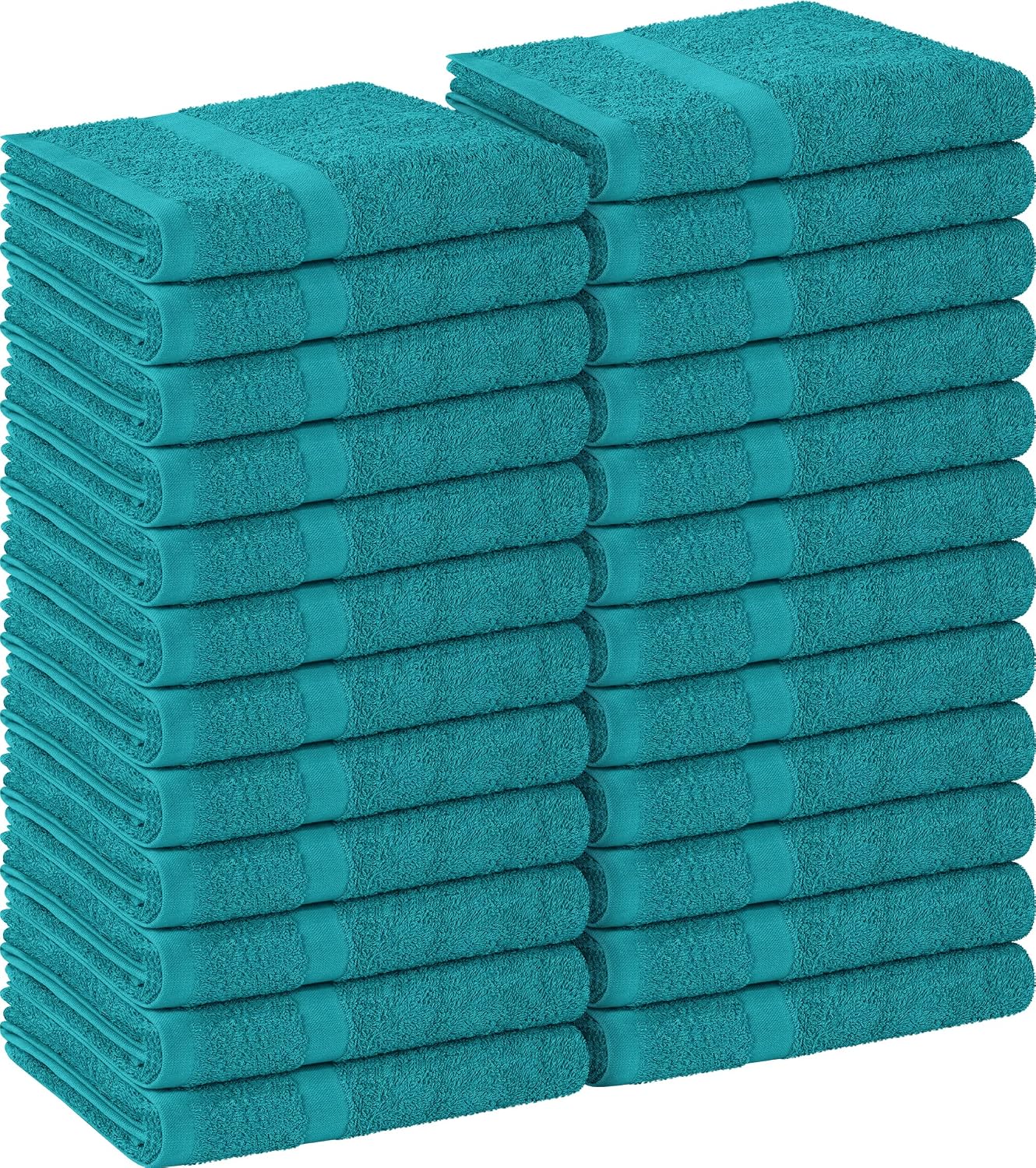Utopia Towels Salon Towels, Pack of 24, 16x27 in, 100% Cotton, White | Highly Absorbent Lightweight Cotton Salon Towels for Hand, Gym & Beauty Care - Soft, Ideal for Spa & Home Hair Care