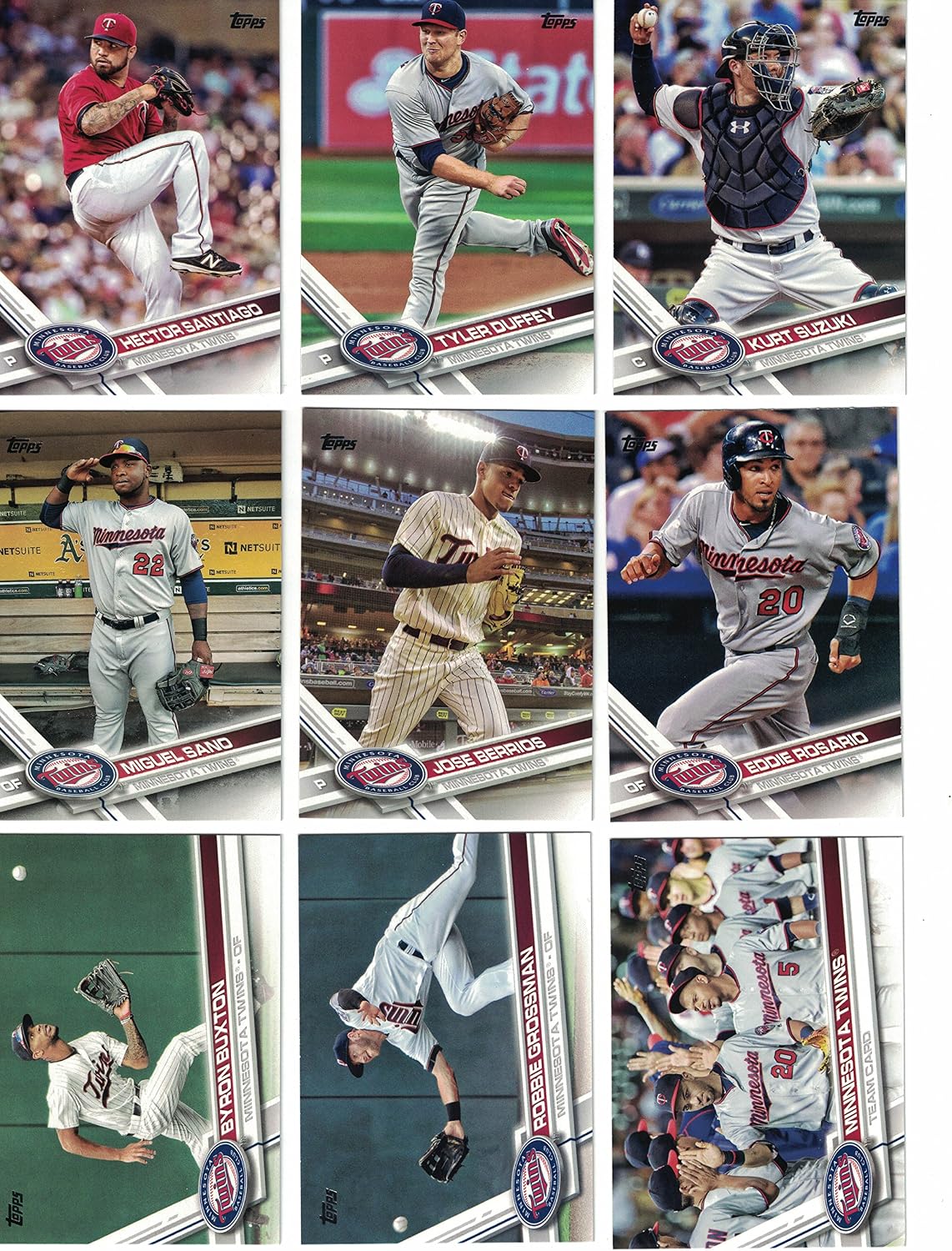Minnesota Twins/Complete 2020 Topps Twins Baseball Team Set! (28 Cards Series 1 and 2) Plus The 2019