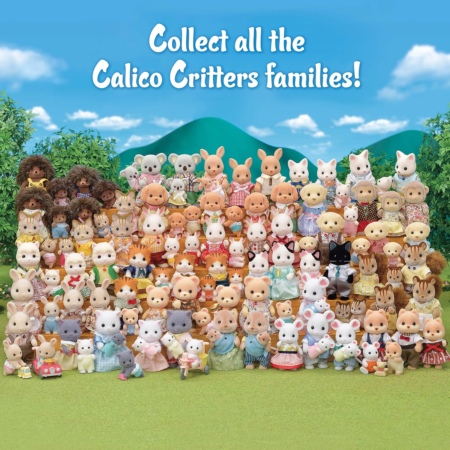 Calico Critters Pickleweeds Hedgehog Family - Set of 4 Collectible Doll Figures for Children Ages 3+
