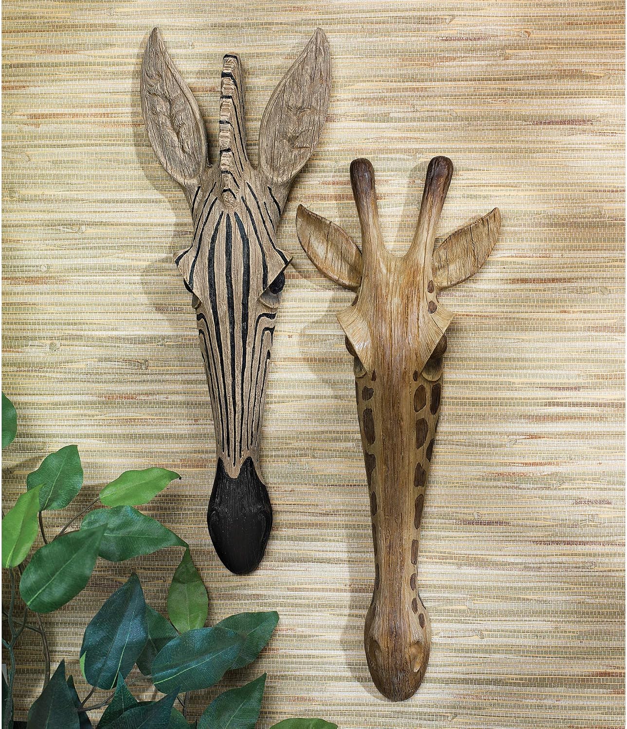 Design Toscano Animal Mask of the Savannah Wall Sculpture: Giraffe