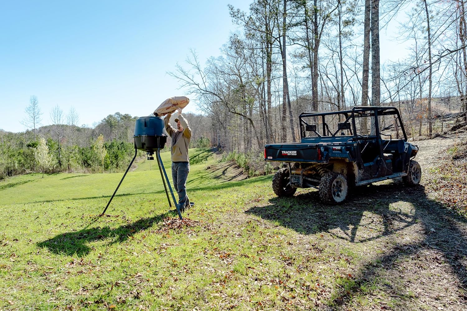 Moultrie 30-Gallon Deer Feeder Tripod