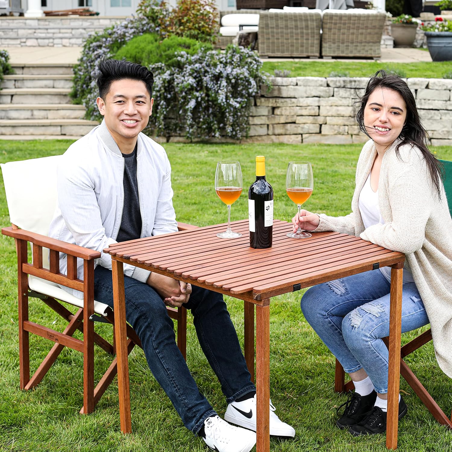 BYER OF MAINE, Use Indoors or Outdoors, Pangean Nomad Folding Wood Table