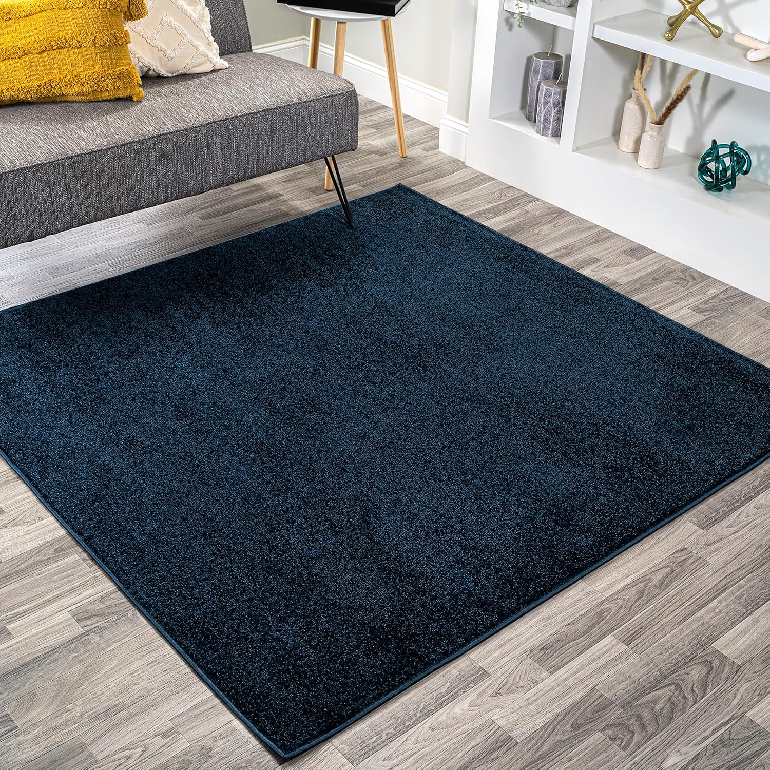 JONATHAN Y Haze Solid Low-Pile Brown Indoor Area Rug 8x10, Coastal, Bohemian, Minimalist, Classic, Easy-Cleaning for Living Room, Bedroom, Kitchen