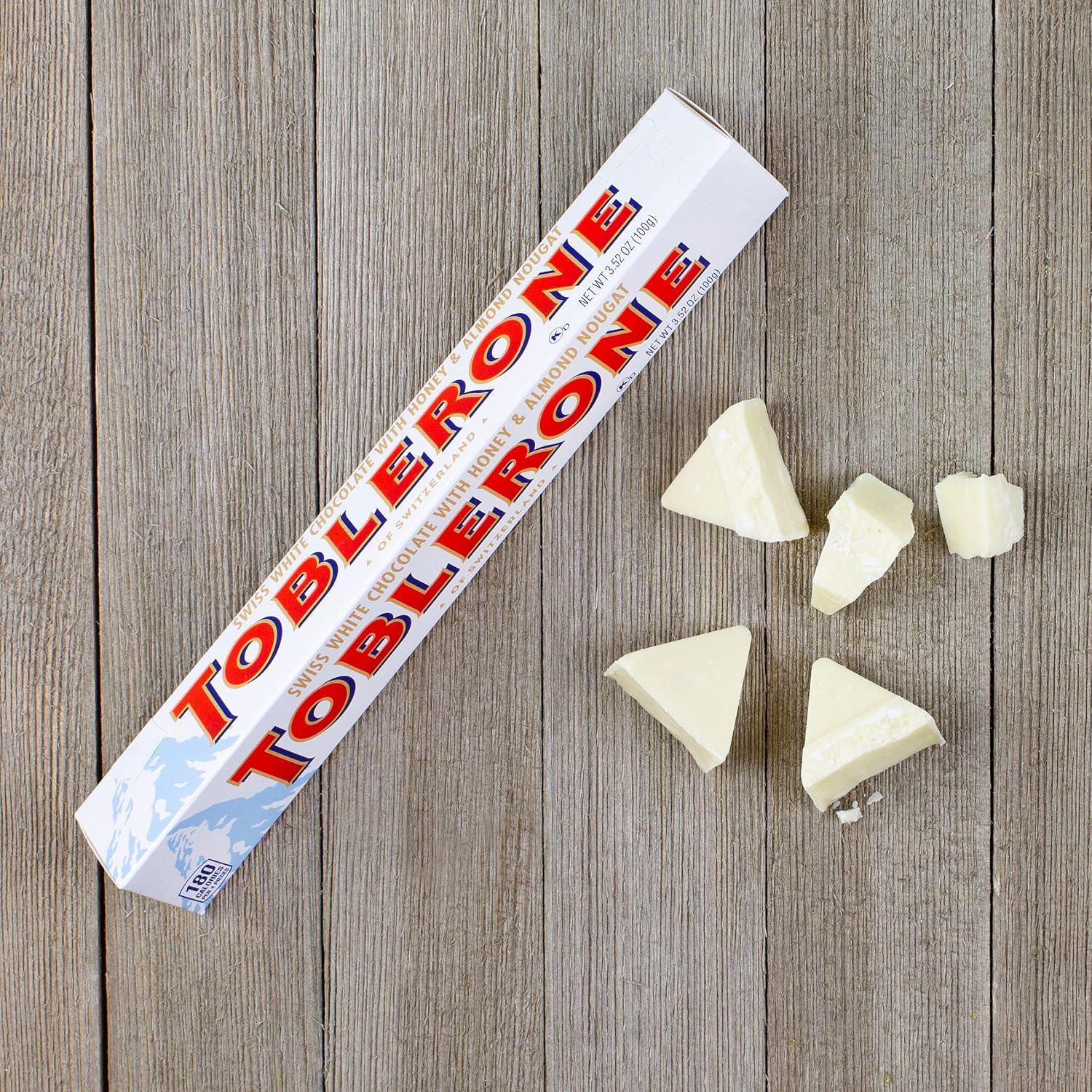 Toblerone White Chocolate, 3.52-Ounce Bars (Pack of 12)