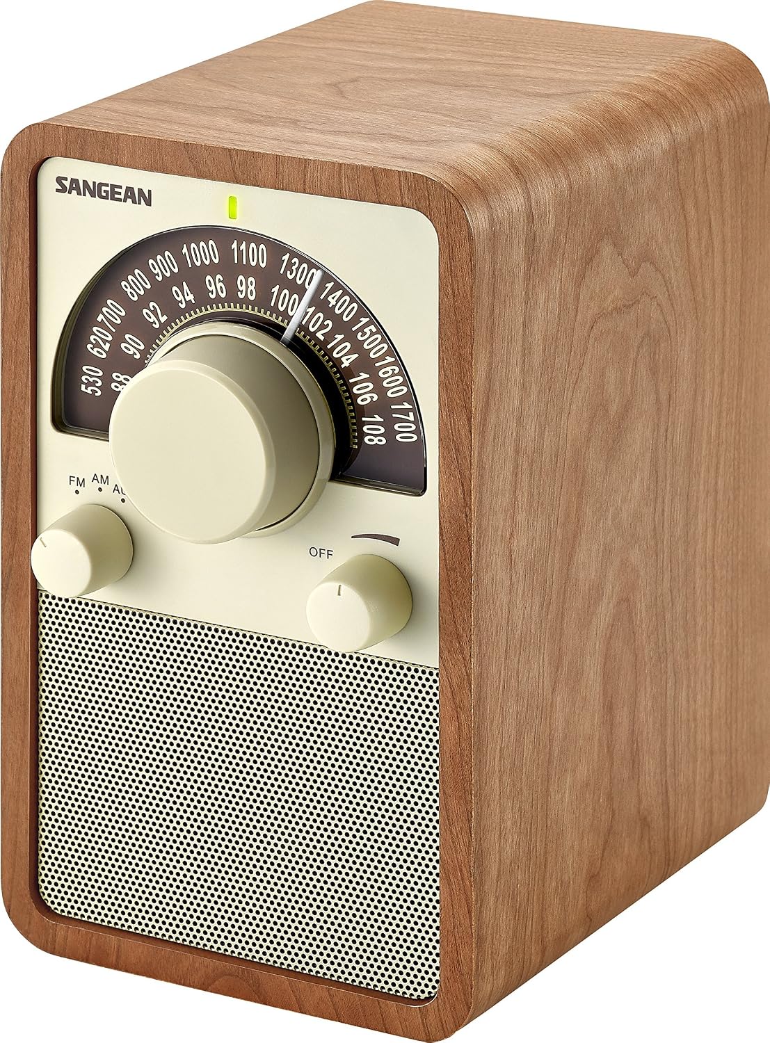 Sangean WR-15WL AM/FM Table Top Wooden Radio, Walnut (Renewed)