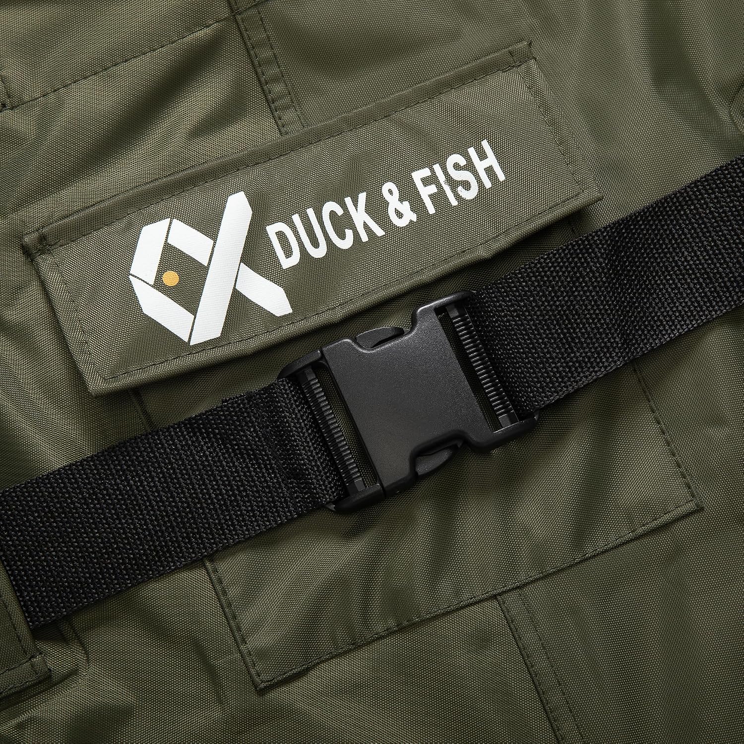 Duck and Fish PVC Chest Wader Boot Foot with Waist Belt