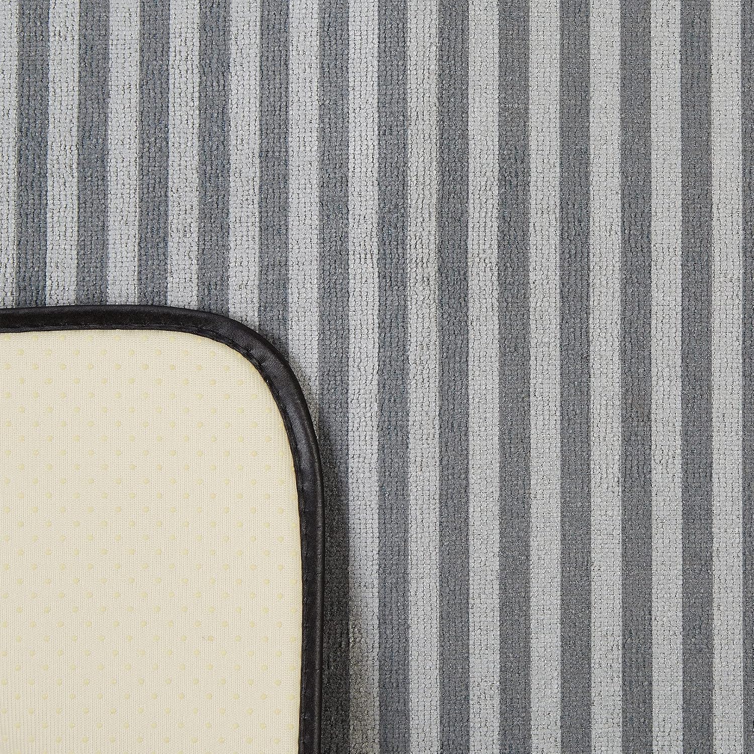 Bone Dry Striped Pet Cage Mat, XX-Large - 30 x 45, Gray