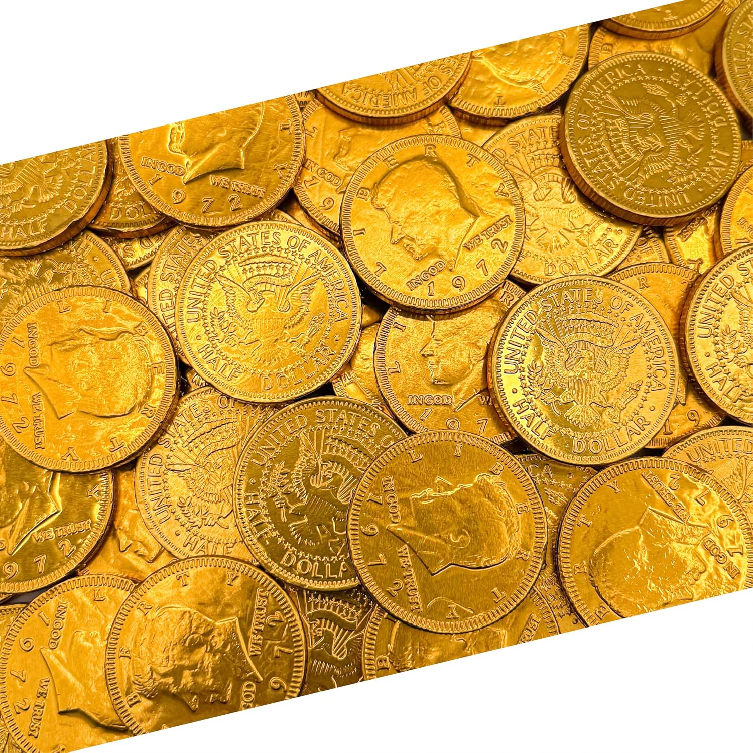 Gold Chocolate Coins, Individually Wrapped Candy, 1 Lb Bag