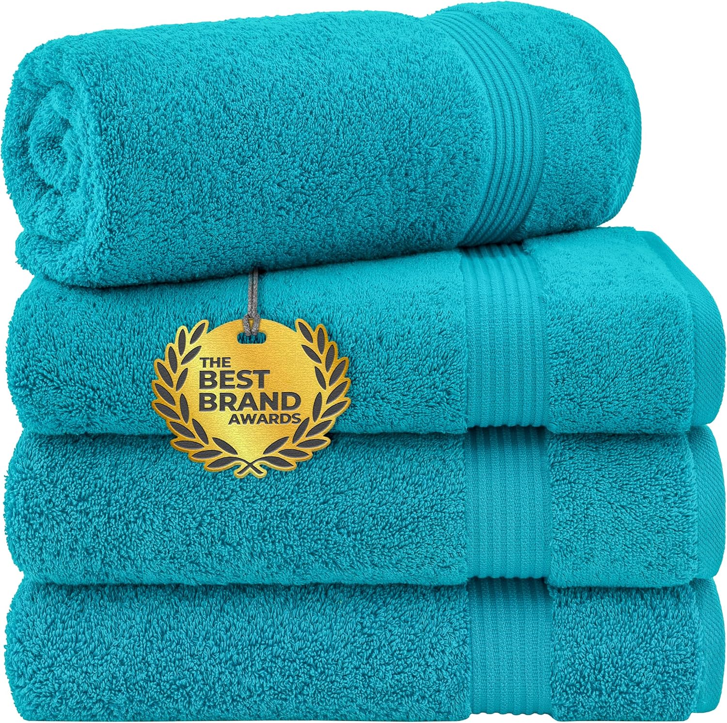 Cotton Paradise Towel Set of 6, 2 Bath Towels, 2 Hand Towels and 2 Washcloths Towels for Bathroom Sets, Smoke Gray