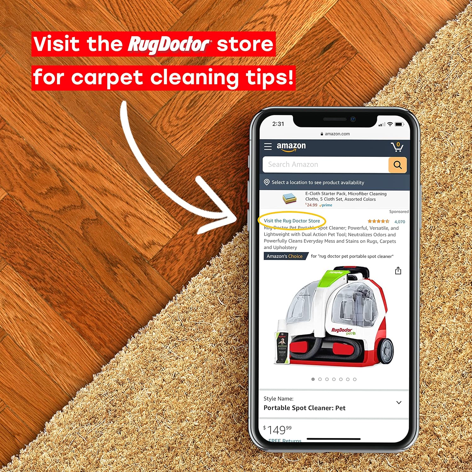 Rug Doctor Max Advanced Deep Carpet Cleaner Solution 52 oz