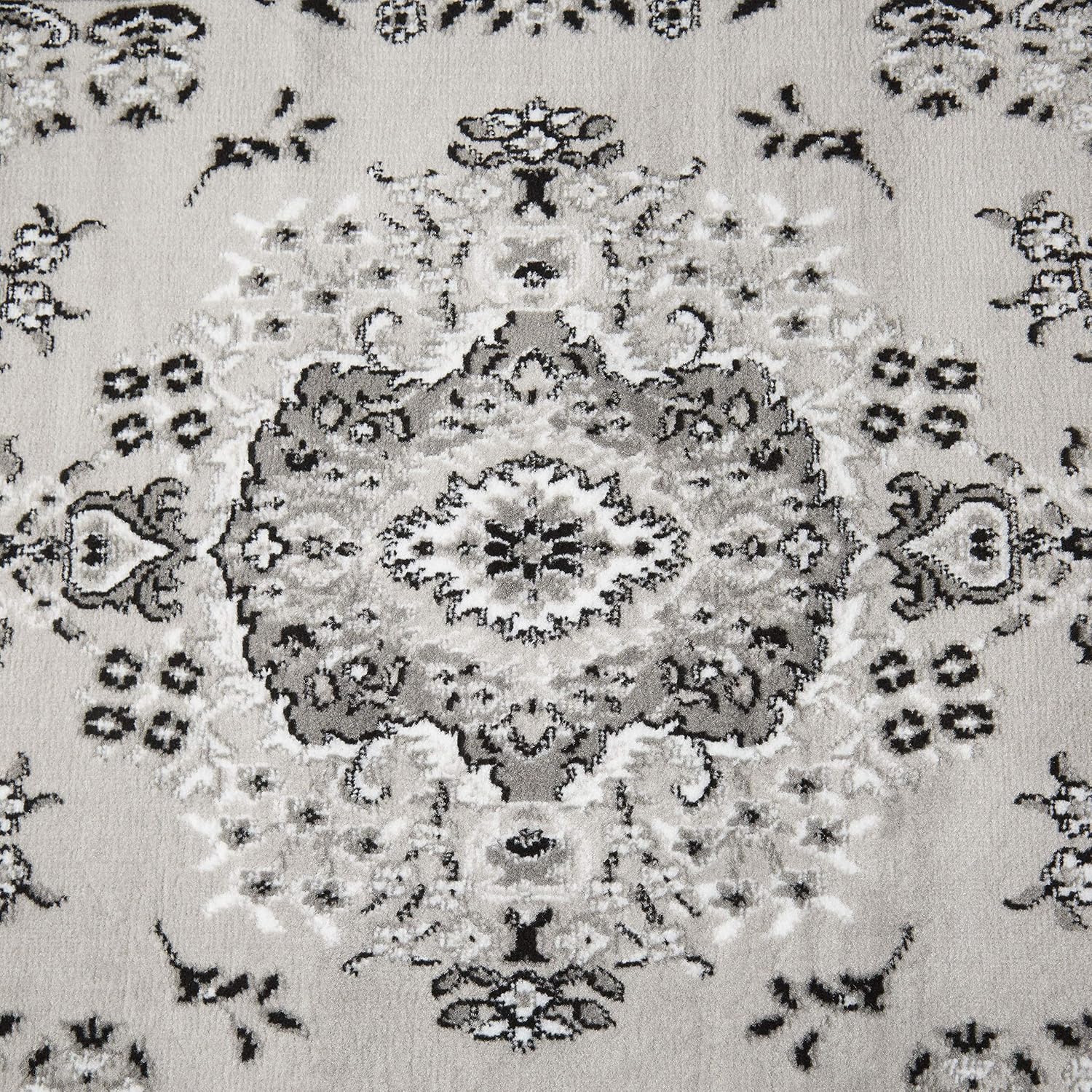 Home Dynamix Premium Sakarya Traditional Medallion Border Area Rug, Ivory/Brown, 7'9"x10'8" Rectangle