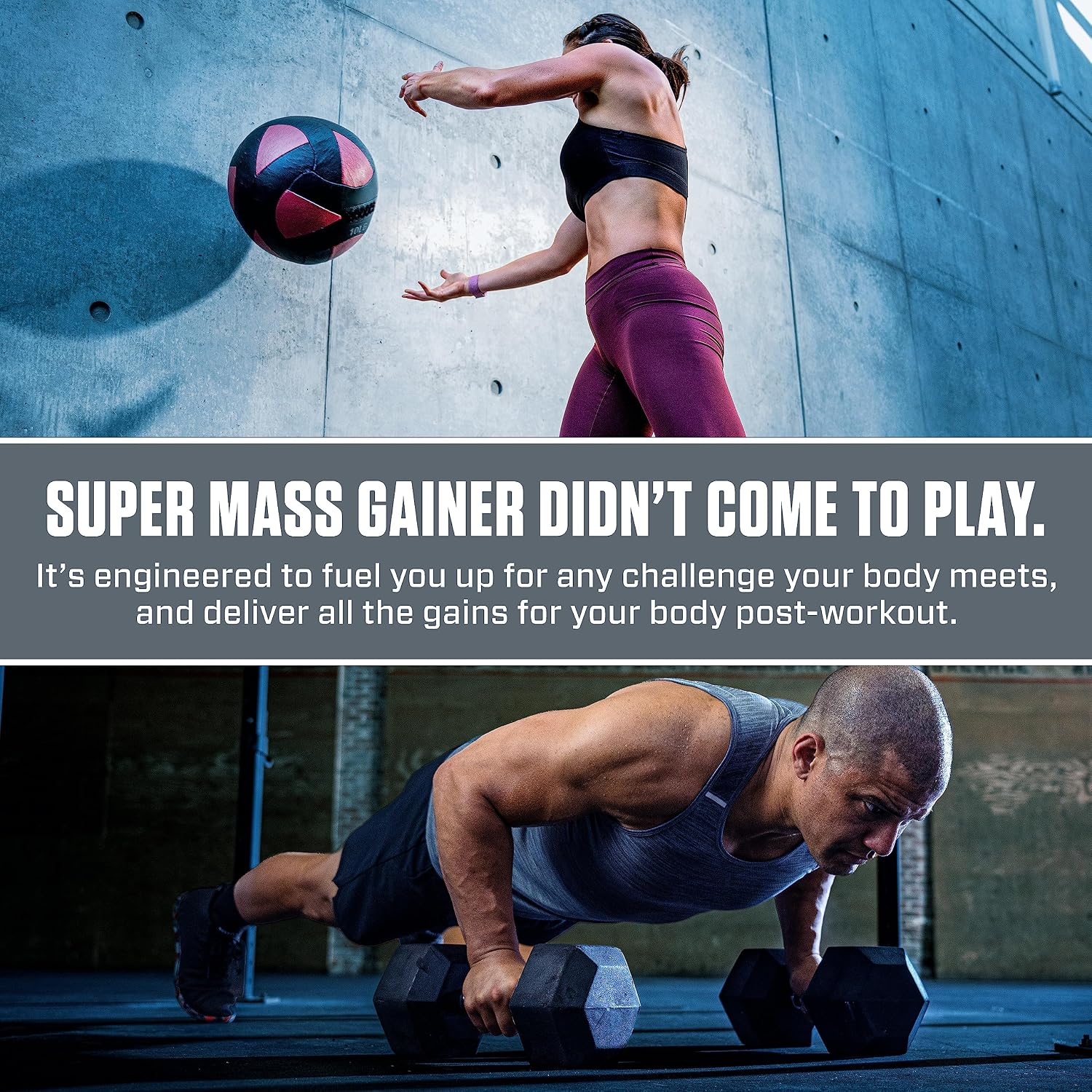 Dymatize Super Mass Gainer Protein Powder, Gourmet Vanilla, 52g Protein, 1g Creatine, 1280 Calories, 10.7g BCAAs, 245g Carbs, Contains Whey Protein Powder, Isolate, and Casein (8 Servings)