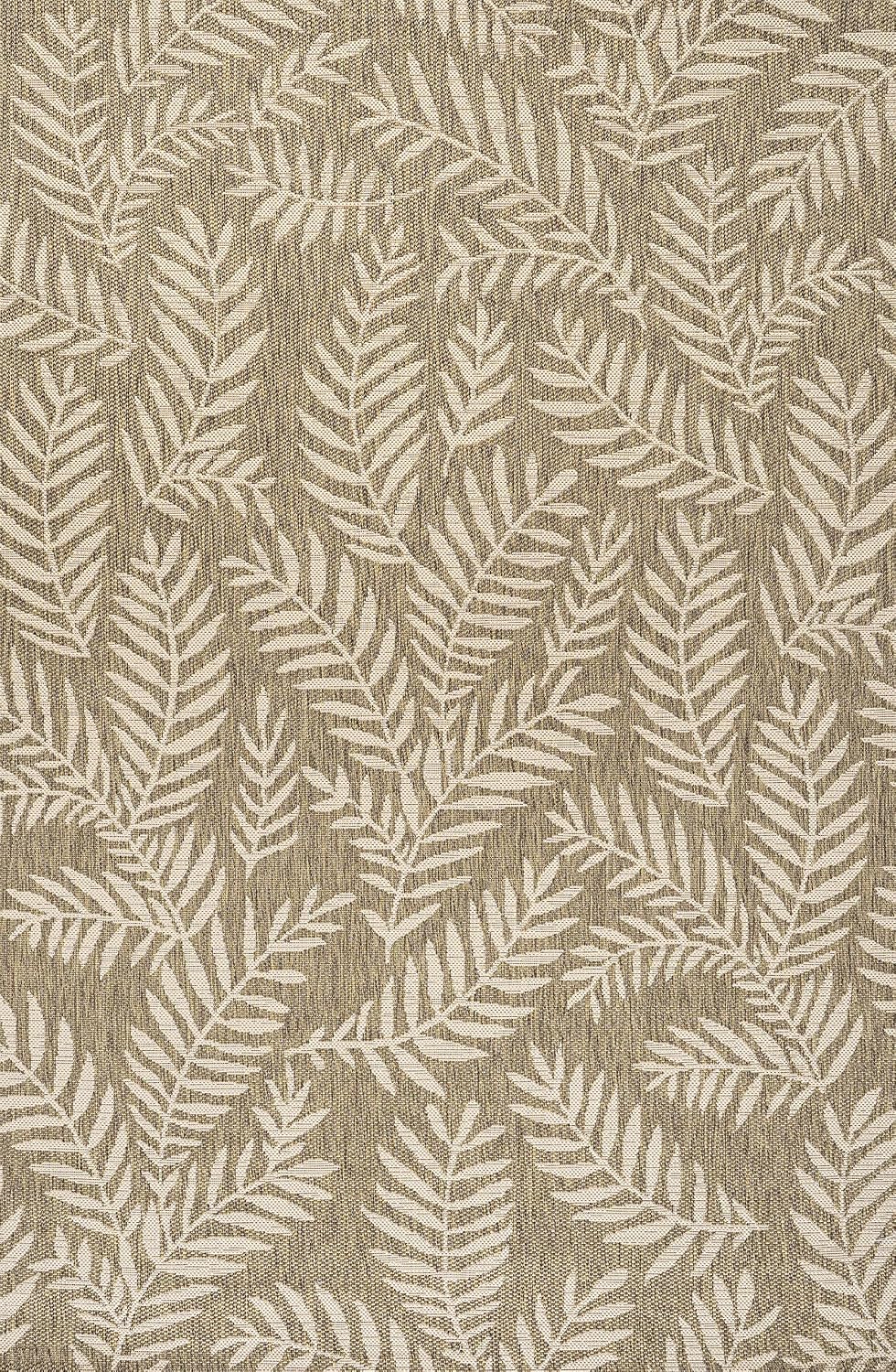 JONATHAN Y Palm Frond Indoor Outdoor Area Rug 3X5 Navy/Ivory, Nevis for Backyard, Patio, Porch, Easy-Cleaning, High Traffic, Pet-Friendly