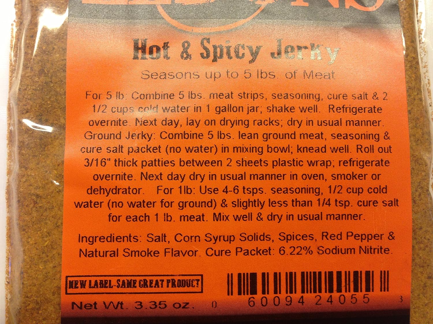 Jerky Seasoning Spice with Cure Seasons 5 Pounds Each - Your Choice of Flavor (Original)