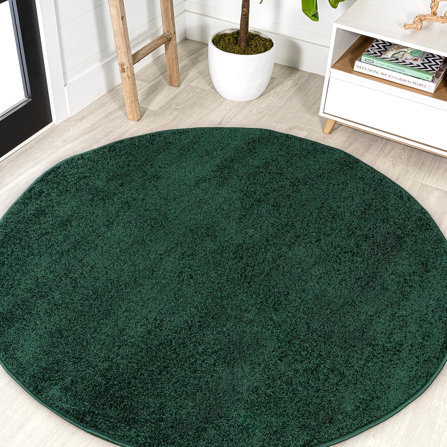 JONATHAN Y Haze Solid Low-Pile Brown Indoor Area Rug 8x10, Coastal, Bohemian, Minimalist, Classic, Easy-Cleaning for Living Room, Bedroom, Kitchen