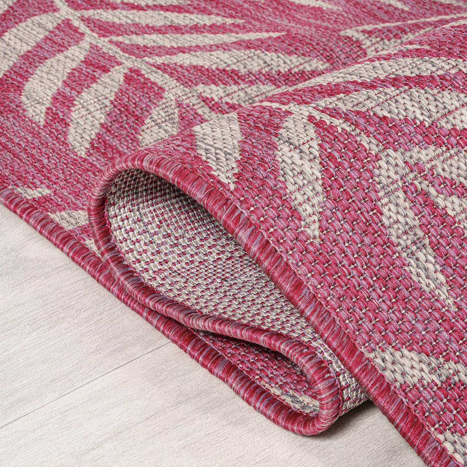 JONATHAN Y Palm Frond Indoor Outdoor Area Rug 3X5 Navy/Ivory, Nevis for Backyard, Patio, Porch, Easy-Cleaning, High Traffic, Pet-Friendly