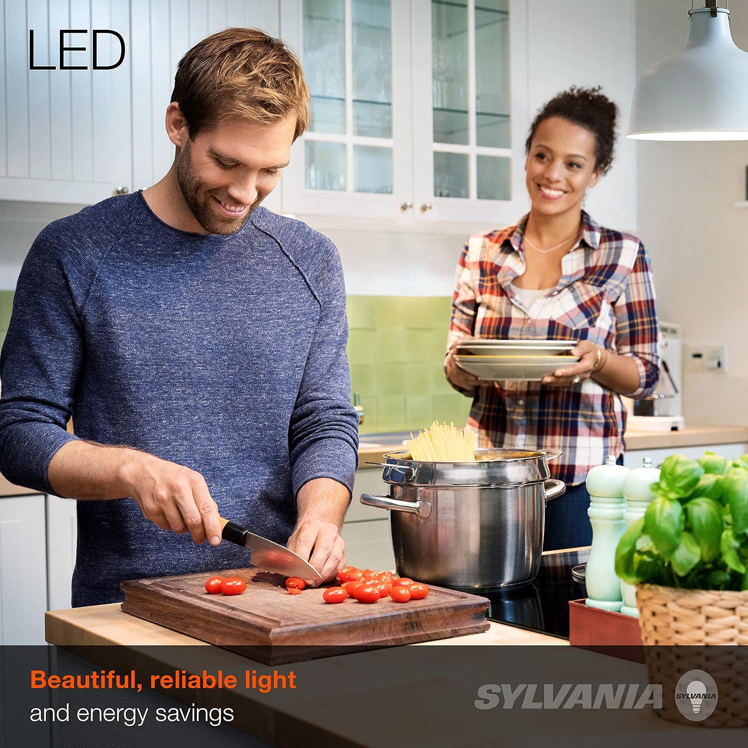 Sylvania ECO LED Light Bulb, A19, 100W Equivalent, Efficient 14.5W, 7 Year, 1450 Lumens, Frosted, 5000K, Daylight - 6 Pack (40884)