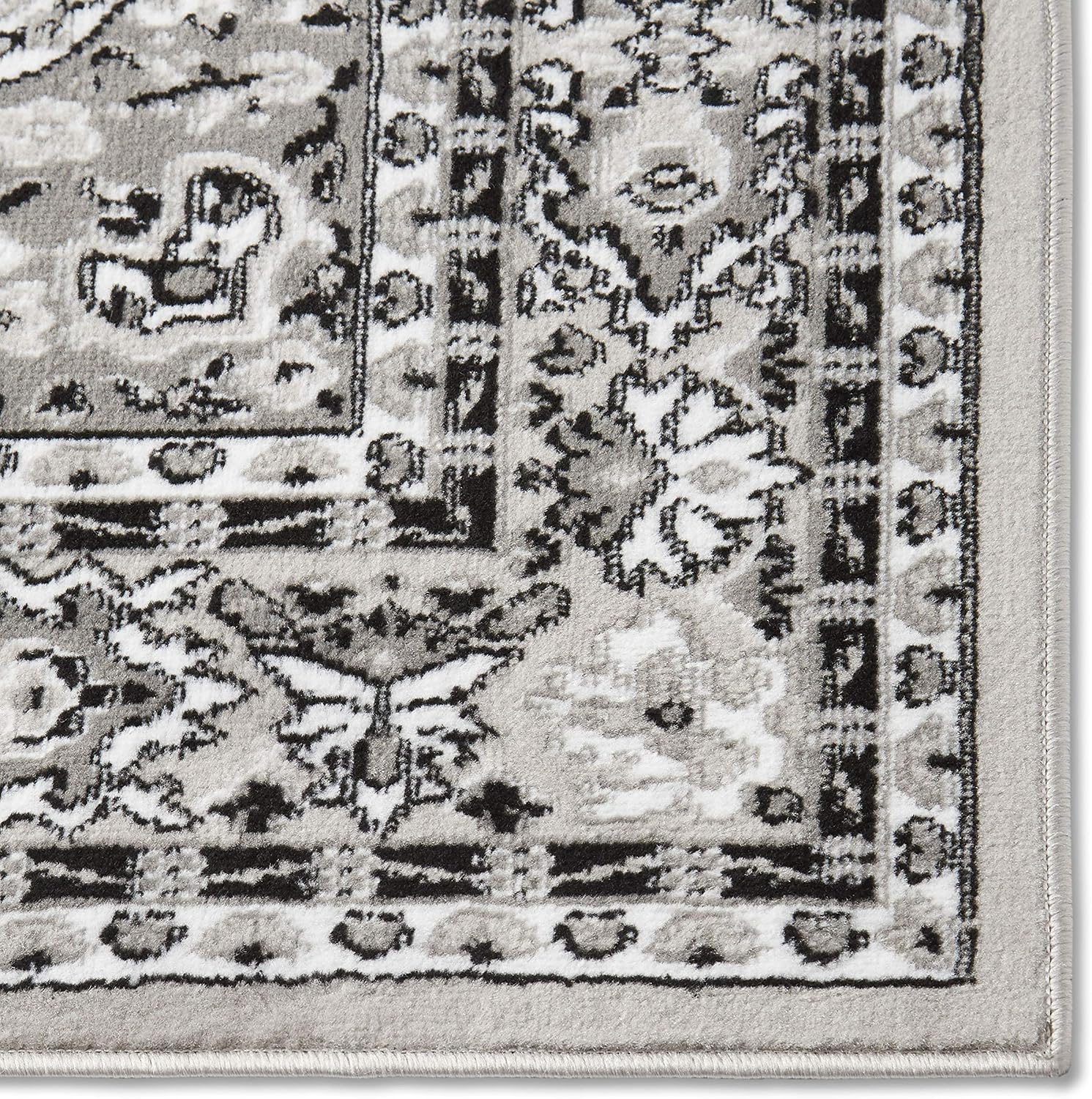 Home Dynamix Premium Sakarya Traditional Medallion Border Area Rug, Ivory/Brown, 7'9"x10'8" Rectangle