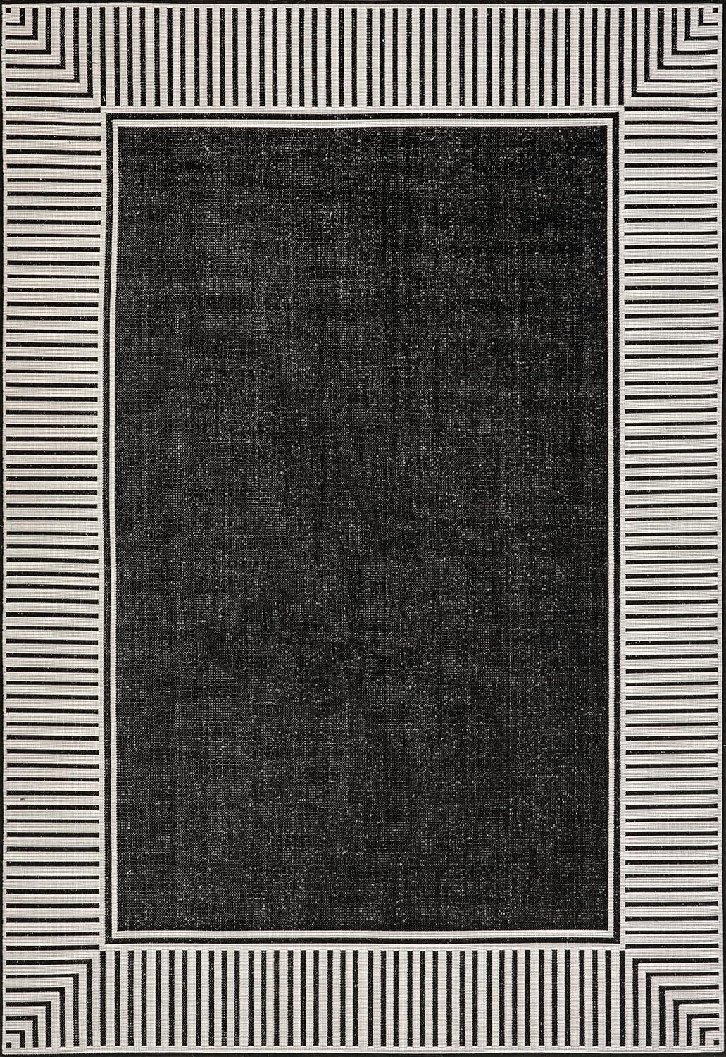 nuLOOM Asha Light Brown Bordered Indoor/Outdoor Area Rug, 4' x 5'